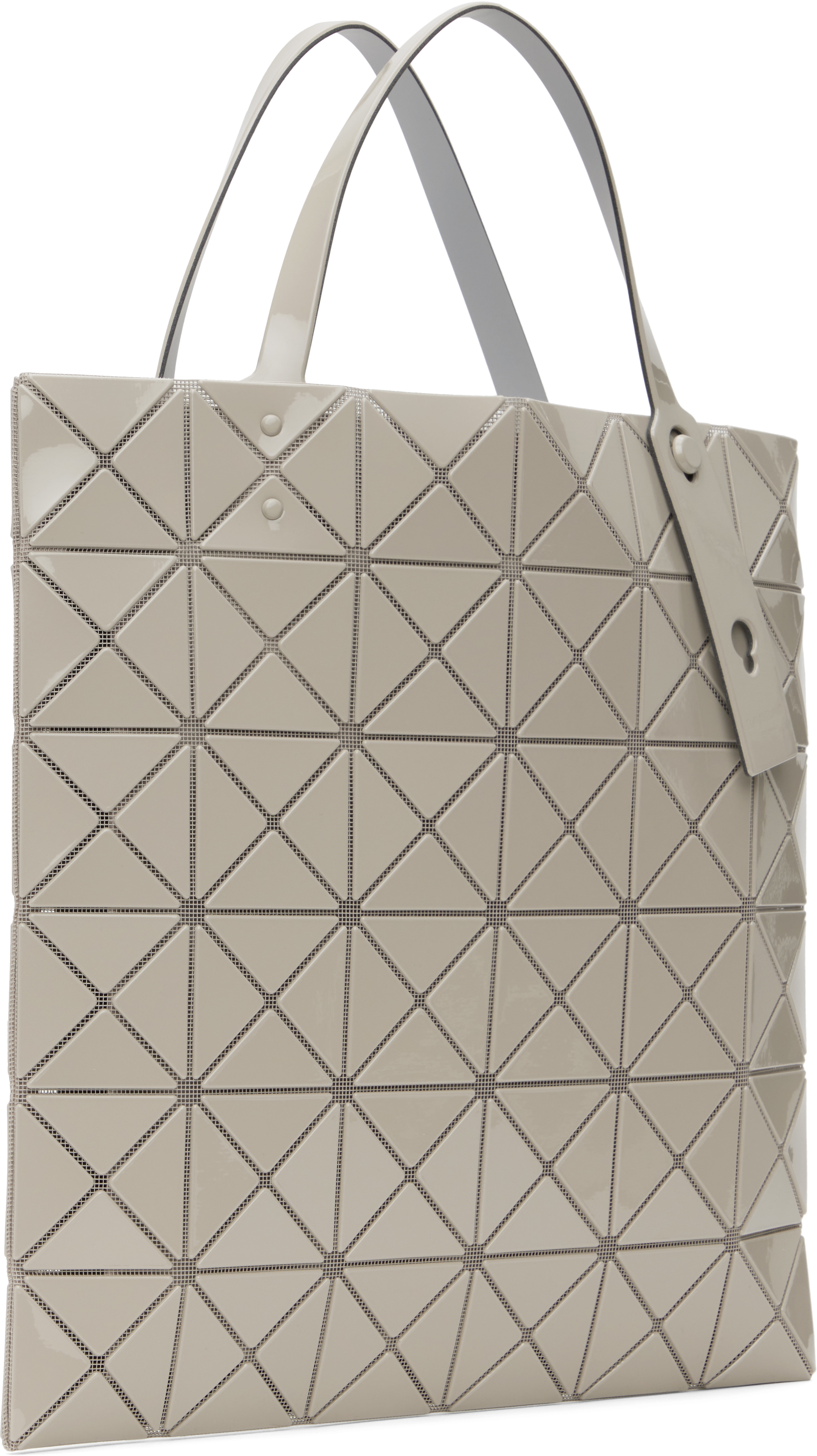 Beige Lucent One-Tone Tote
