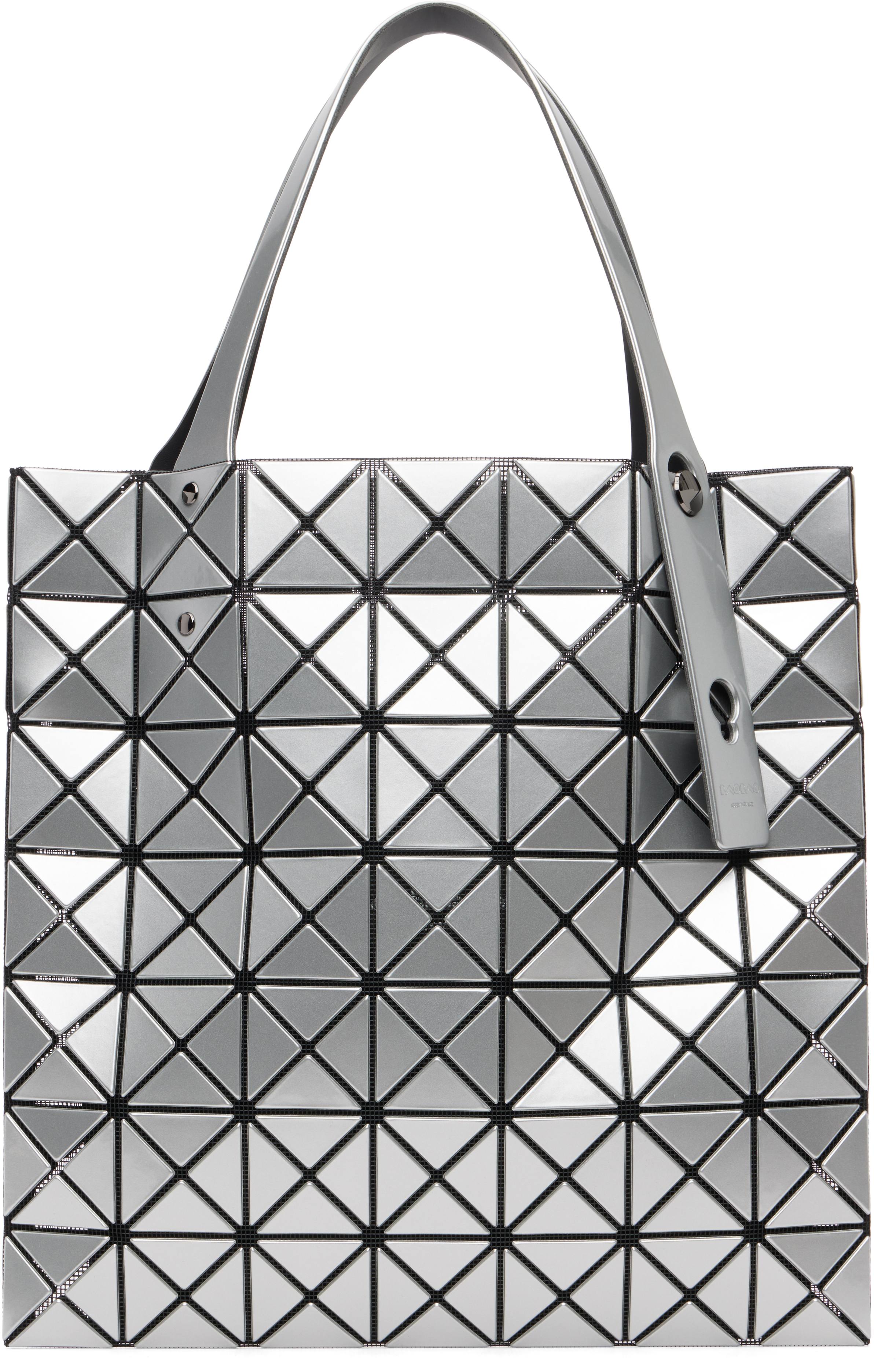 Bao Bao Issey Miyake Silver Prism Tote In Silver