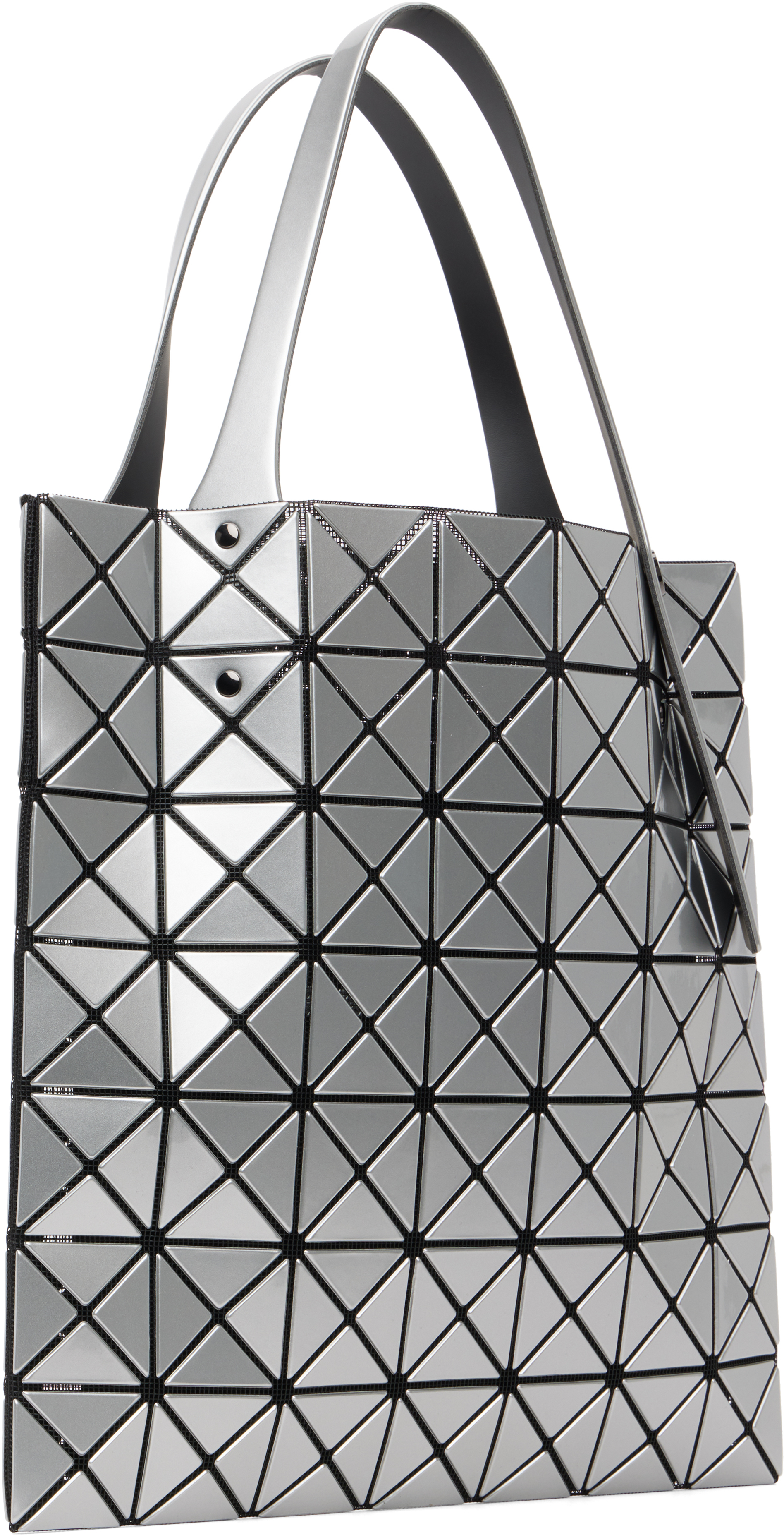 Bao Bao Issey Miyake Silver Prism Tote In Silver