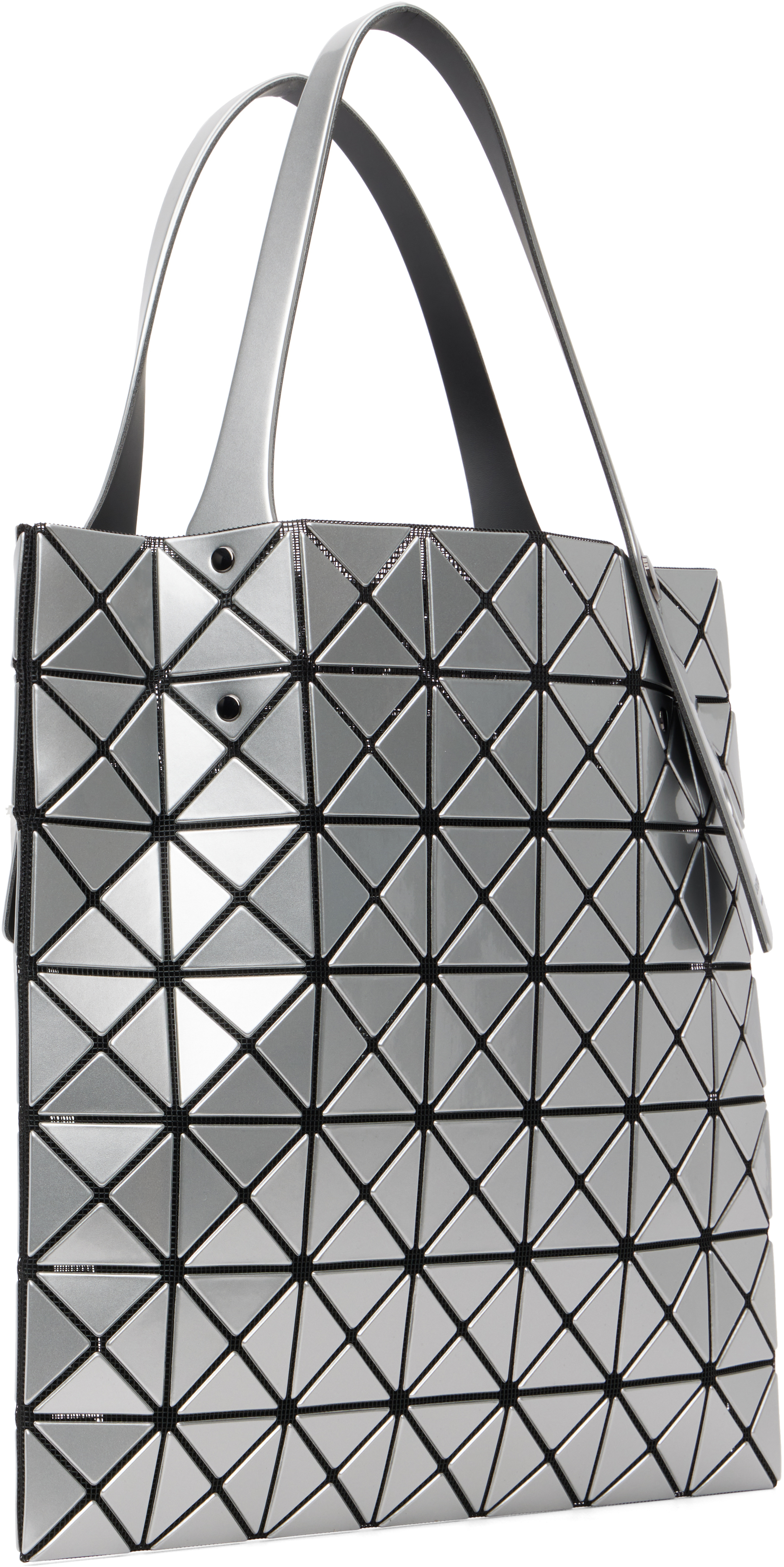 Bao Bao Issey Miyake Silver Prism Tote In Silver