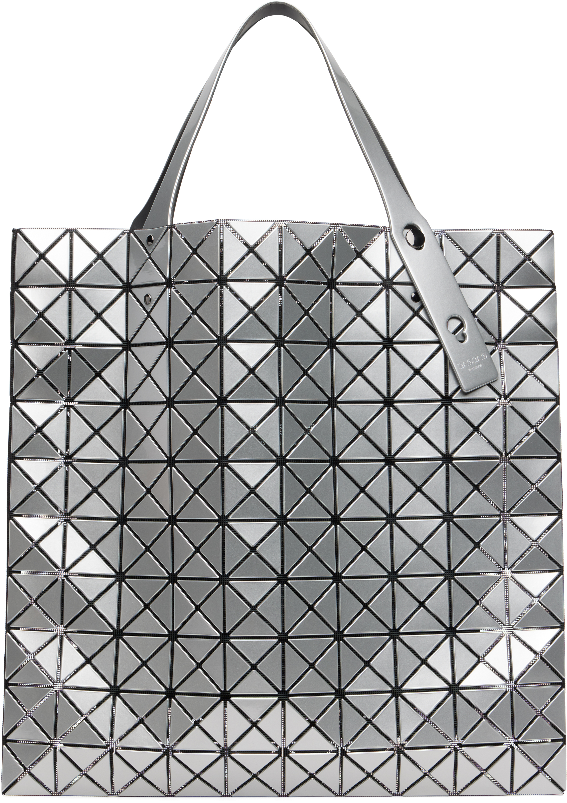 BAO BAO ISSEY MIYAKE: Silver Prism Tote | SSENSE