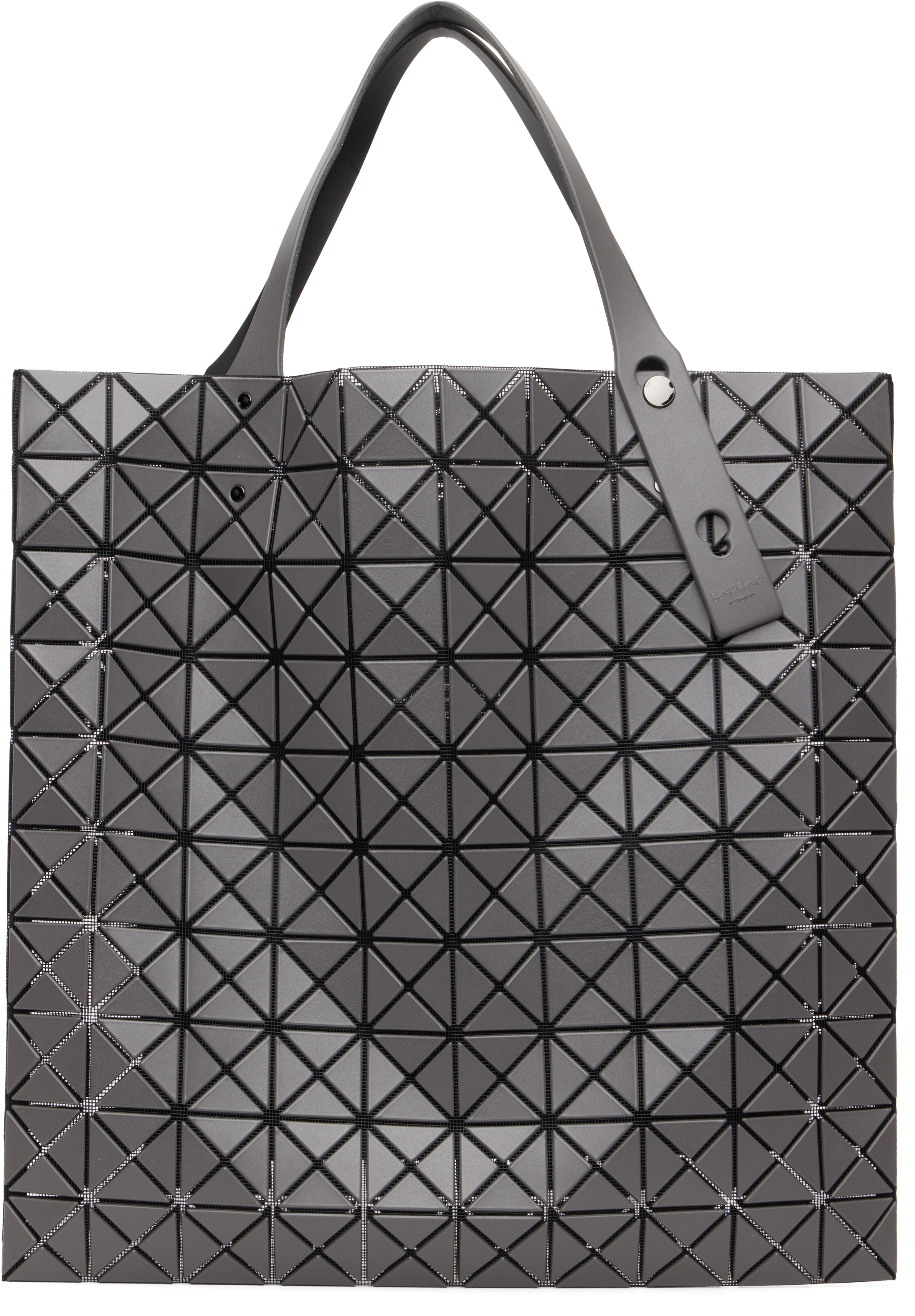 BAO BAO ISSEY MIYAKE: Gray Prism Matte Tote | SSENSE