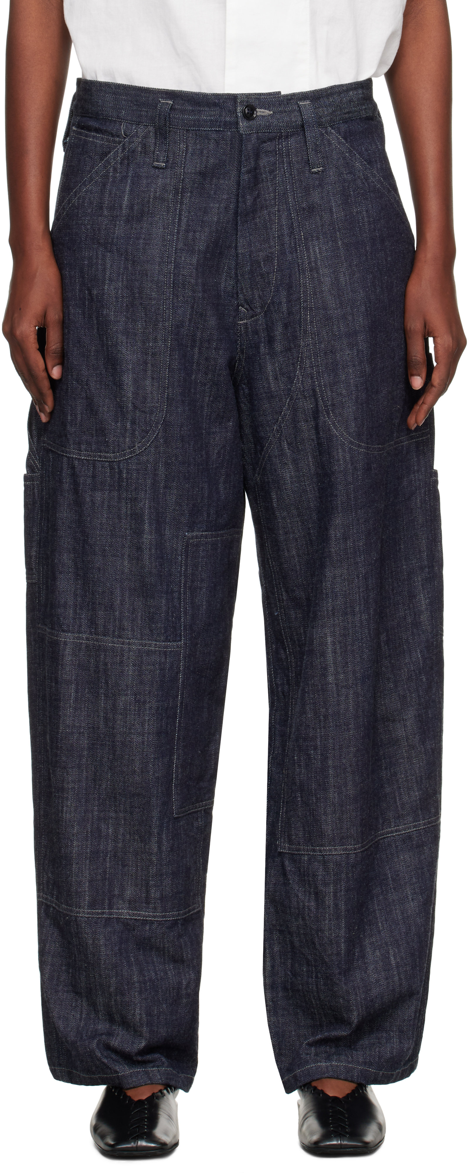 Y's Indigo U-work Jeans In Black