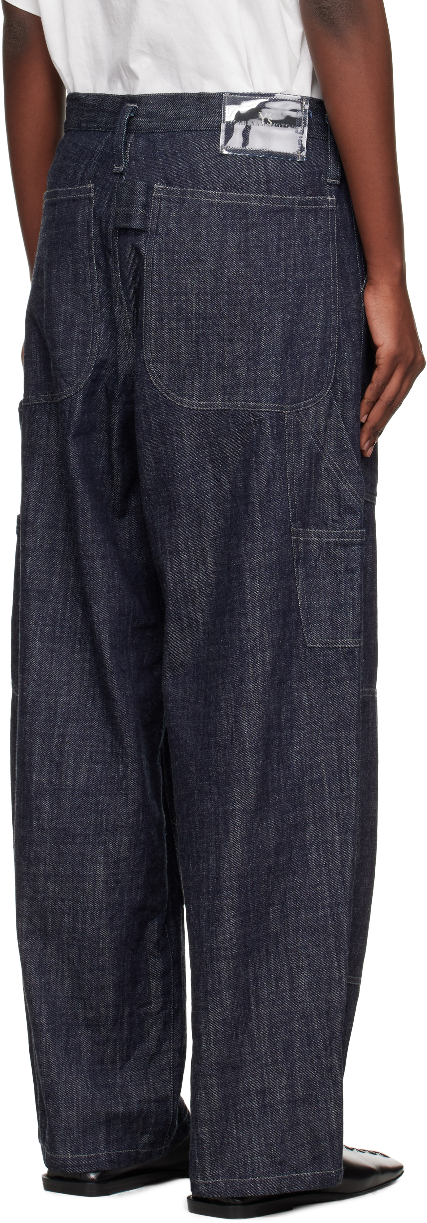 Y's Indigo U-work Jeans In Black