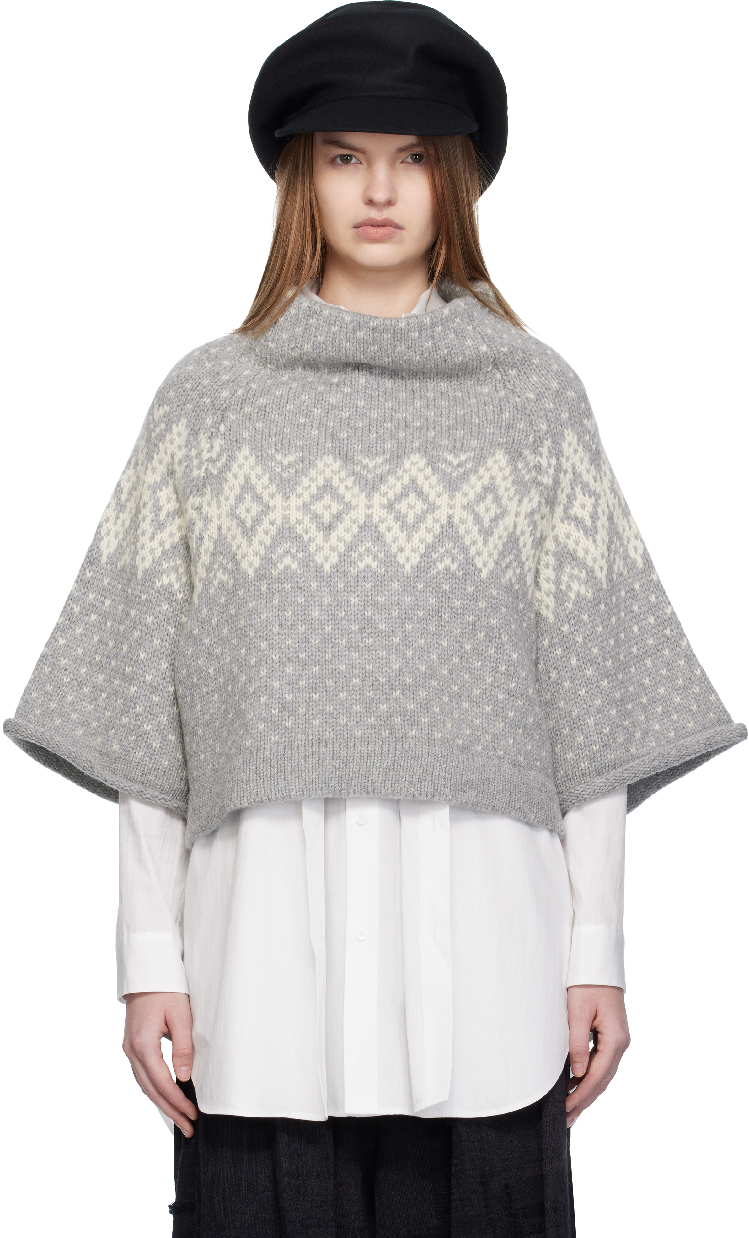 Y'sのグレー ラグランスリーブ セーターがセール中