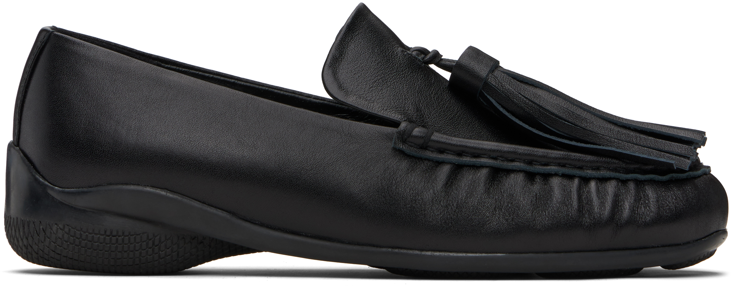 Open Yy Black Tassel Loafers