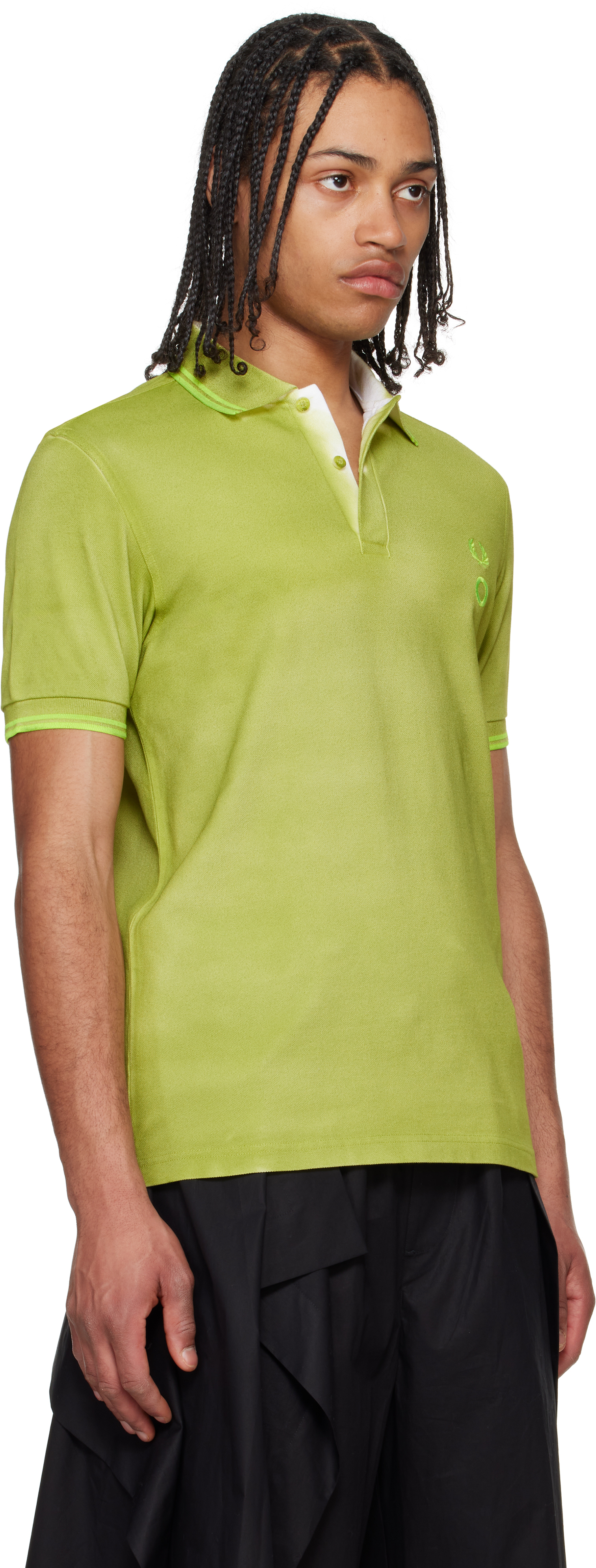 Craig Green Green Fred Perry Edition Tennis Polo In Z37 Craig Grass