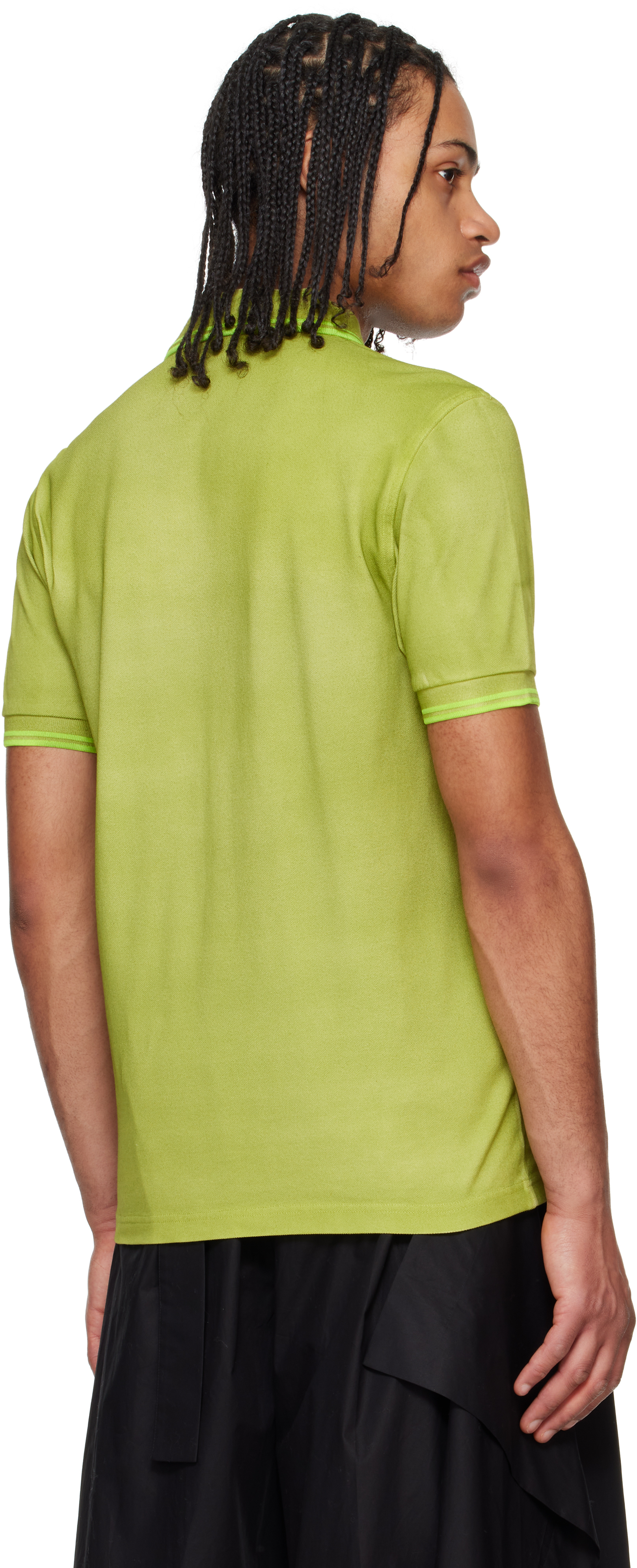 Craig Green Green Fred Perry Edition Tennis Polo In Z37 Craig Grass