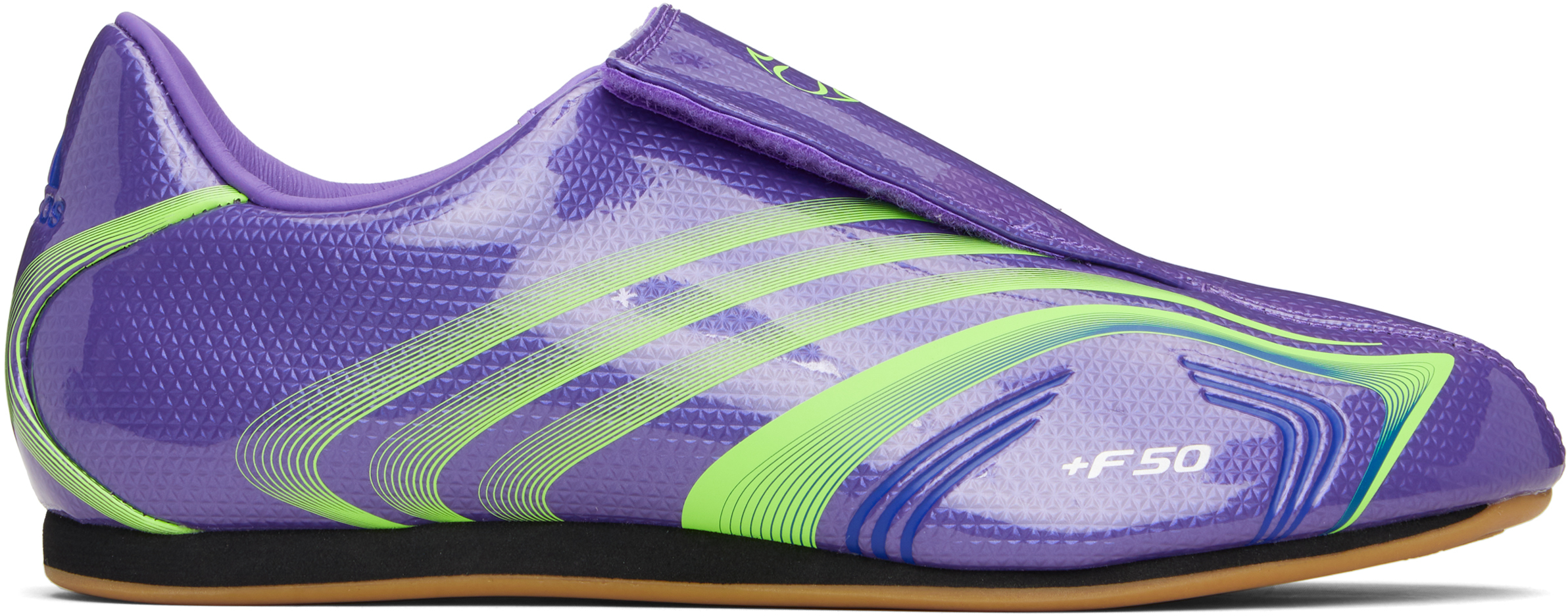 Adidas Originals Purple Taekwondo F50 Sneakers In Animal Print