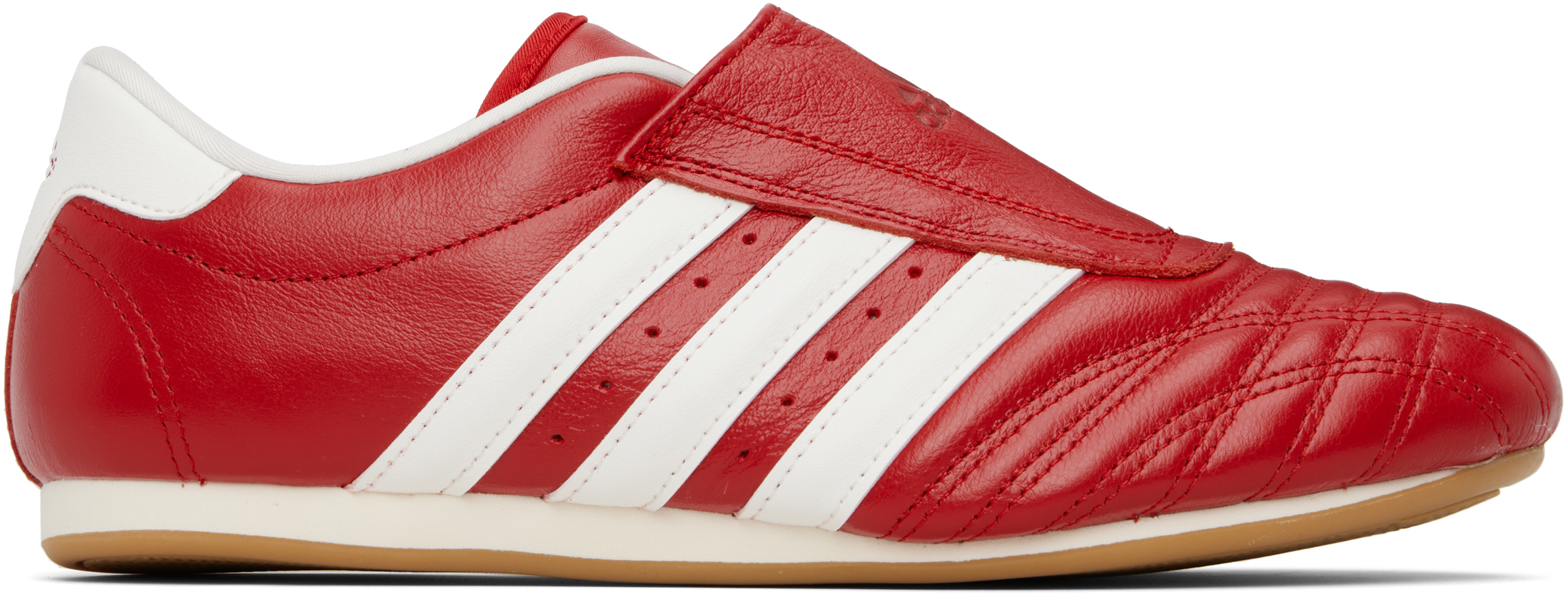 Adidas Originals Taekwondo Three-stripe Sneakers In Red