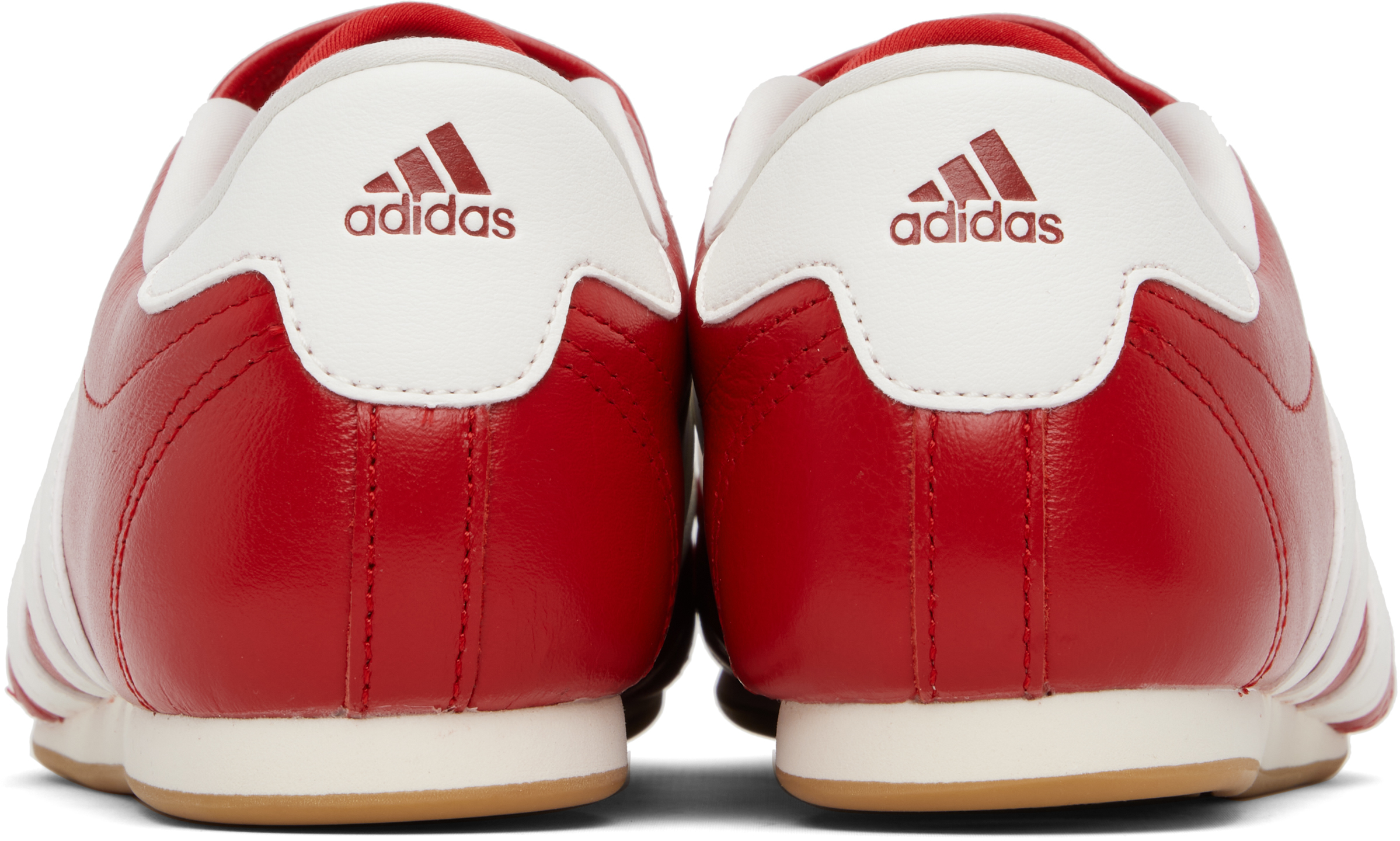 Adidas Originals Taekwondo Three-stripe Sneakers In Red