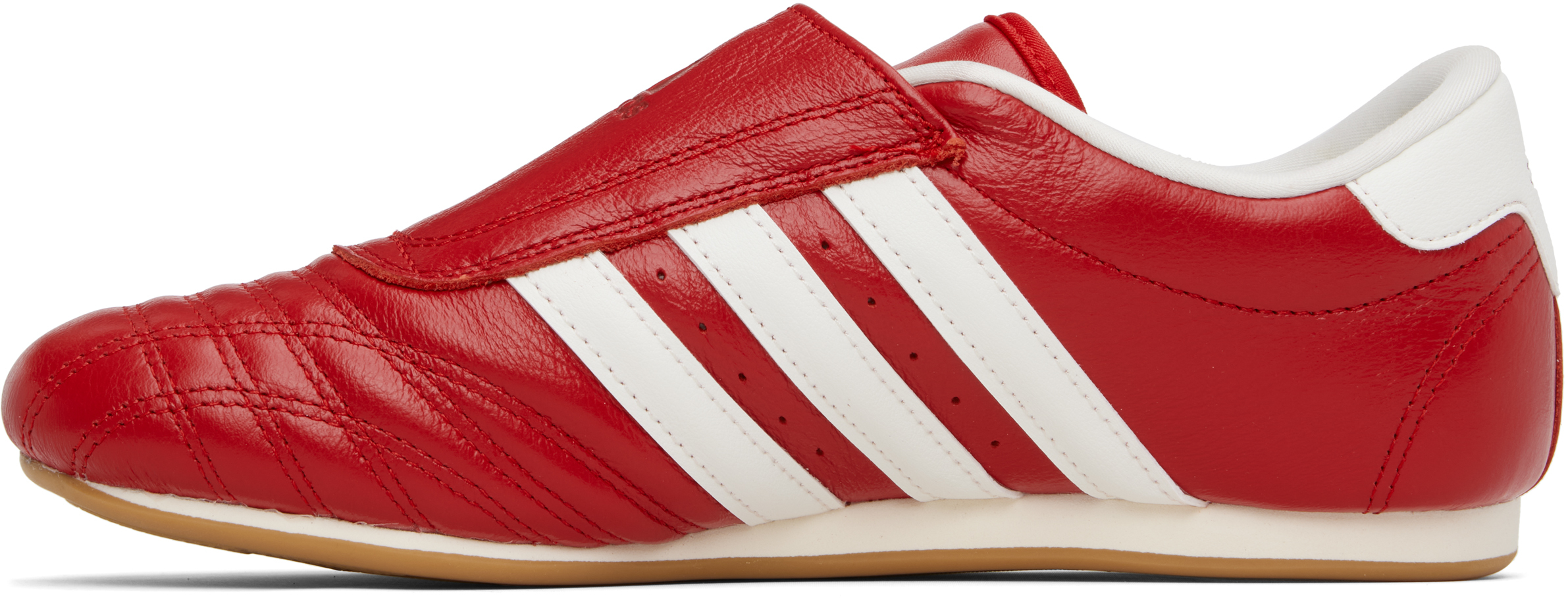 Adidas Originals Taekwondo Three-stripe Sneakers In Red
