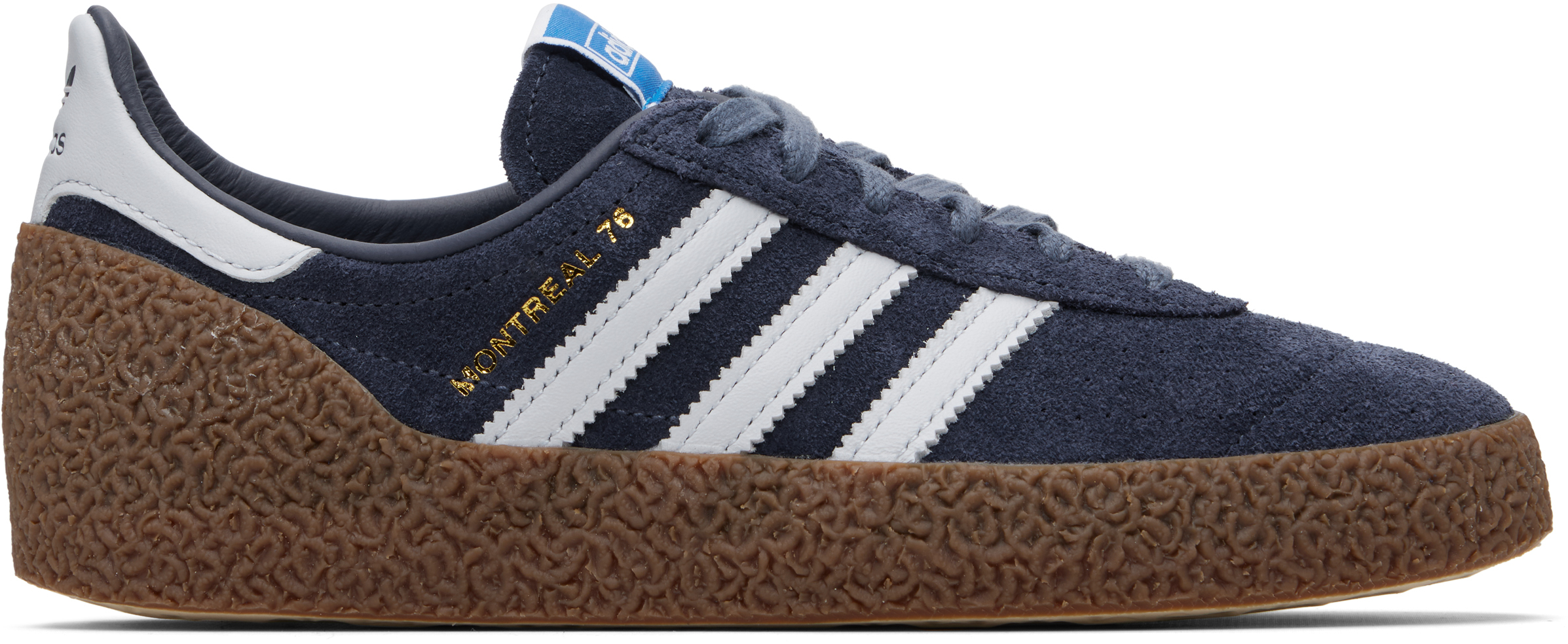 adidas Originals: ネイビー Montreal 76 スニーカー | SSENSE 日本