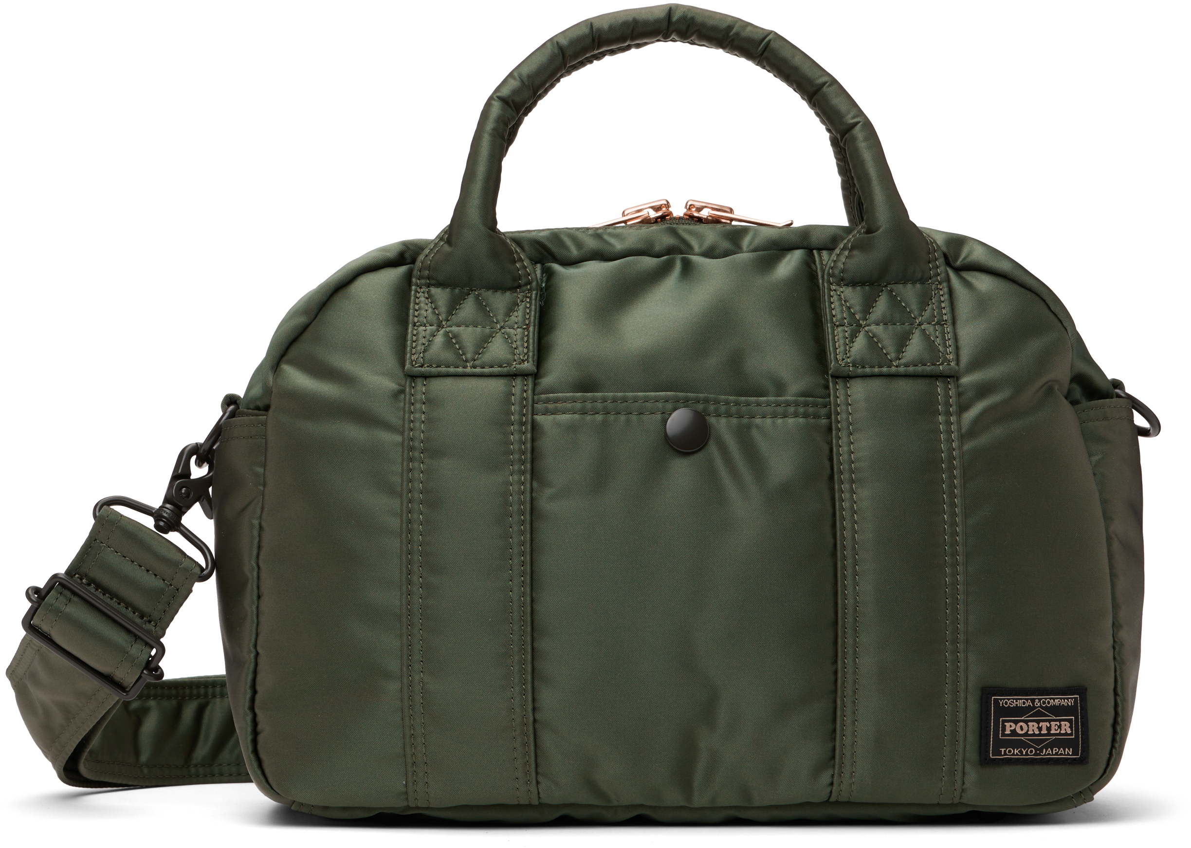 PORTER - Yoshida & Co Khaki Tanker Boston Bag