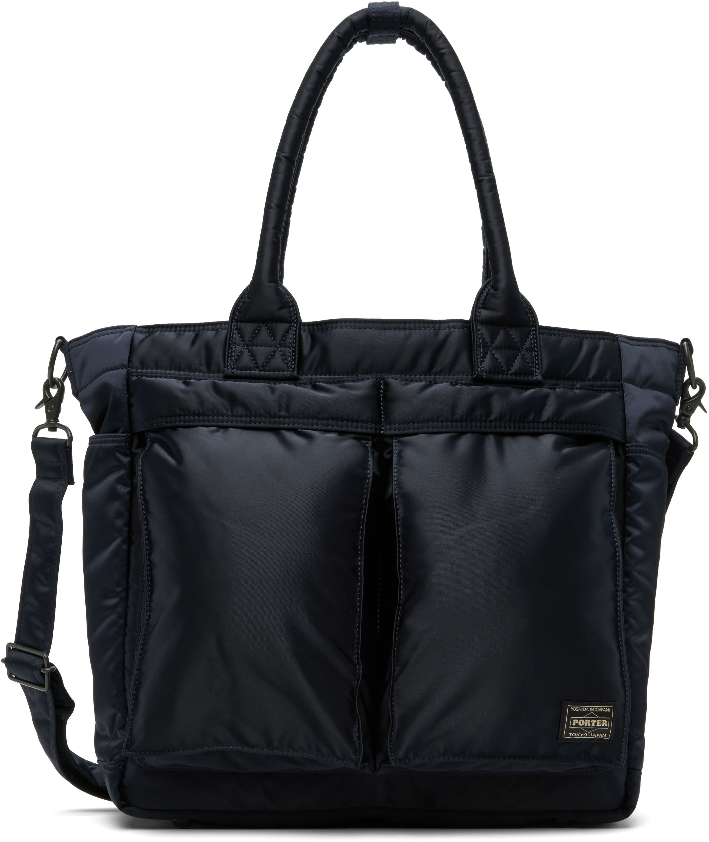 PORTER - Yoshida & Co: Navy Tanker Large Tote | SSENSE PORTER - Yoshida & Co: Navy Tanker Large Tote | SSENSE
