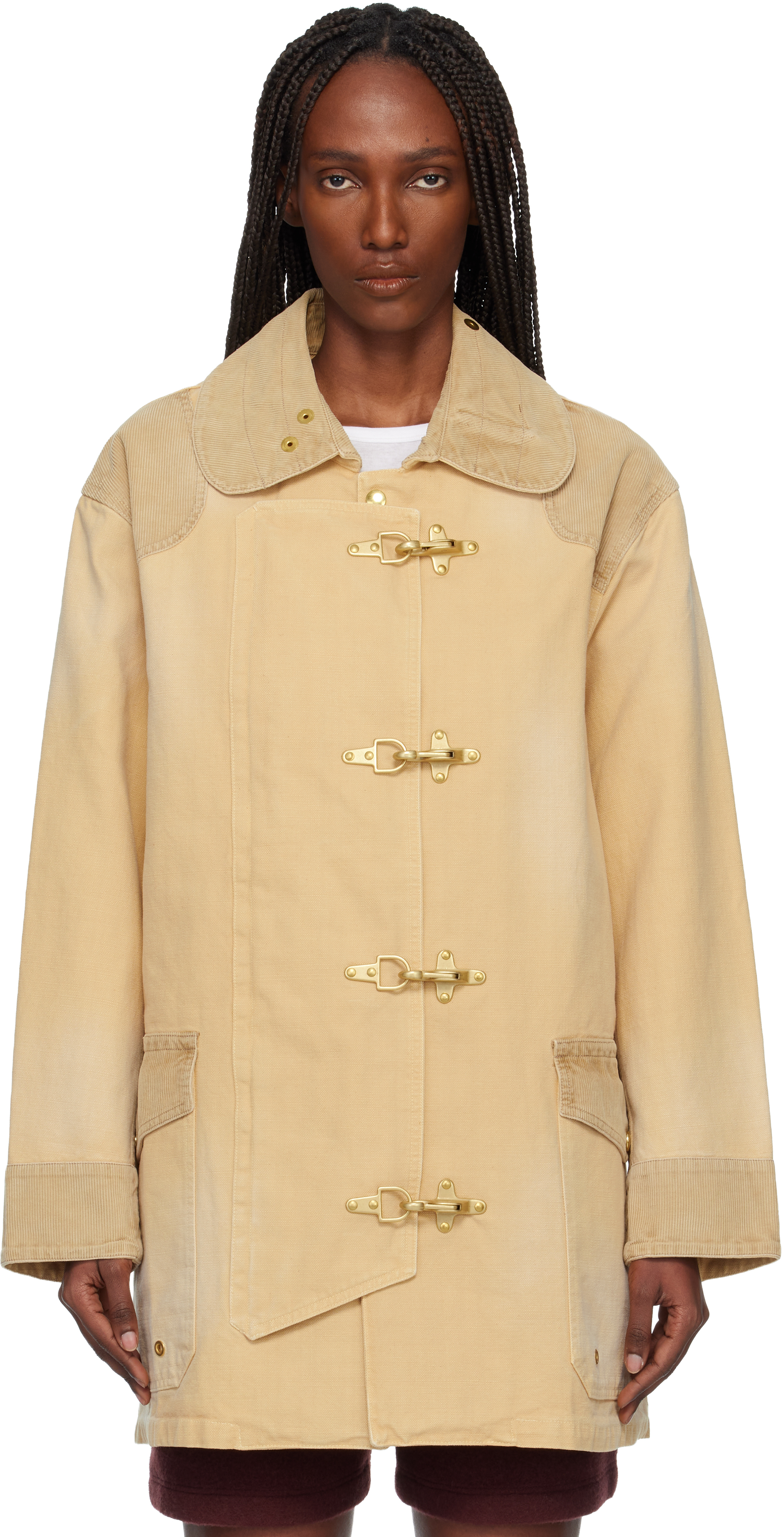 Wales Bonner Beige 'the Sierra' Coat
