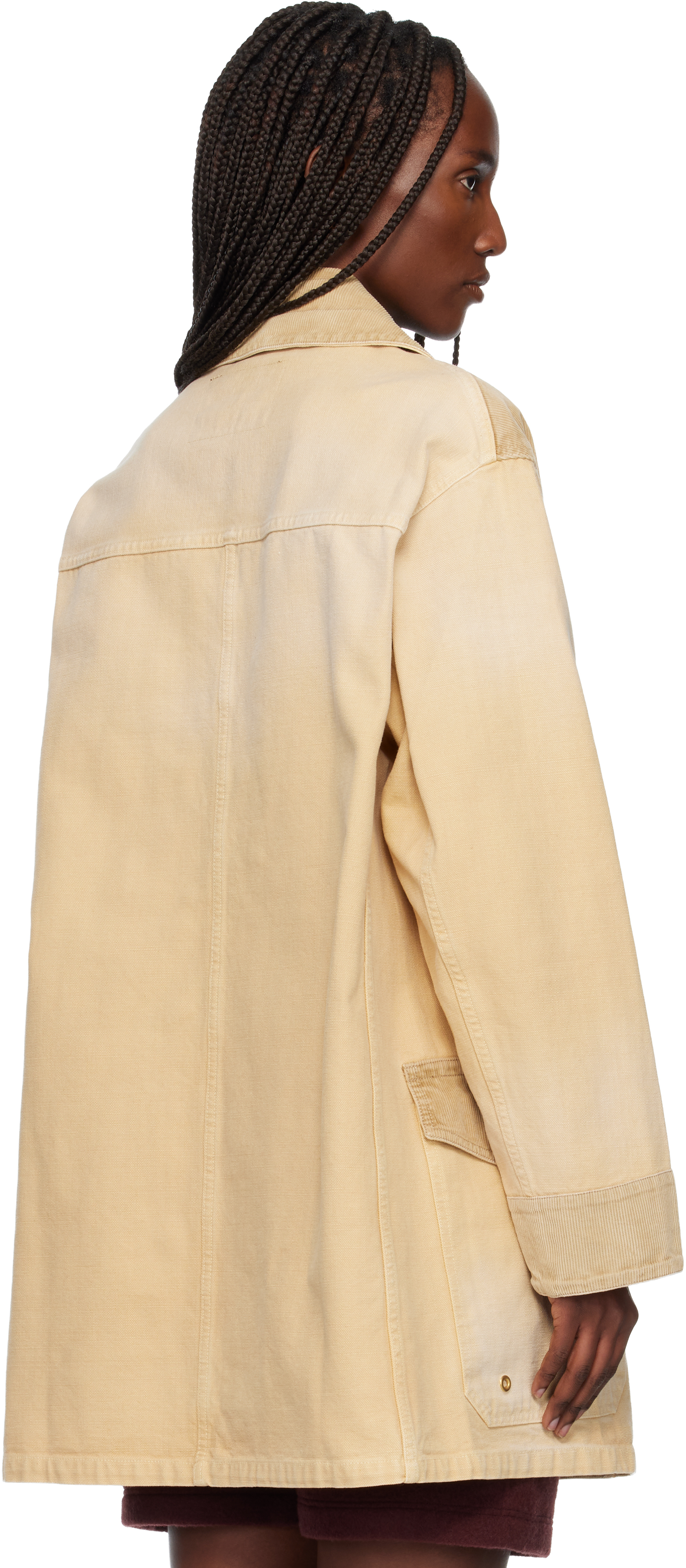 Wales Bonner Beige 'the Sierra' Coat In Neutral