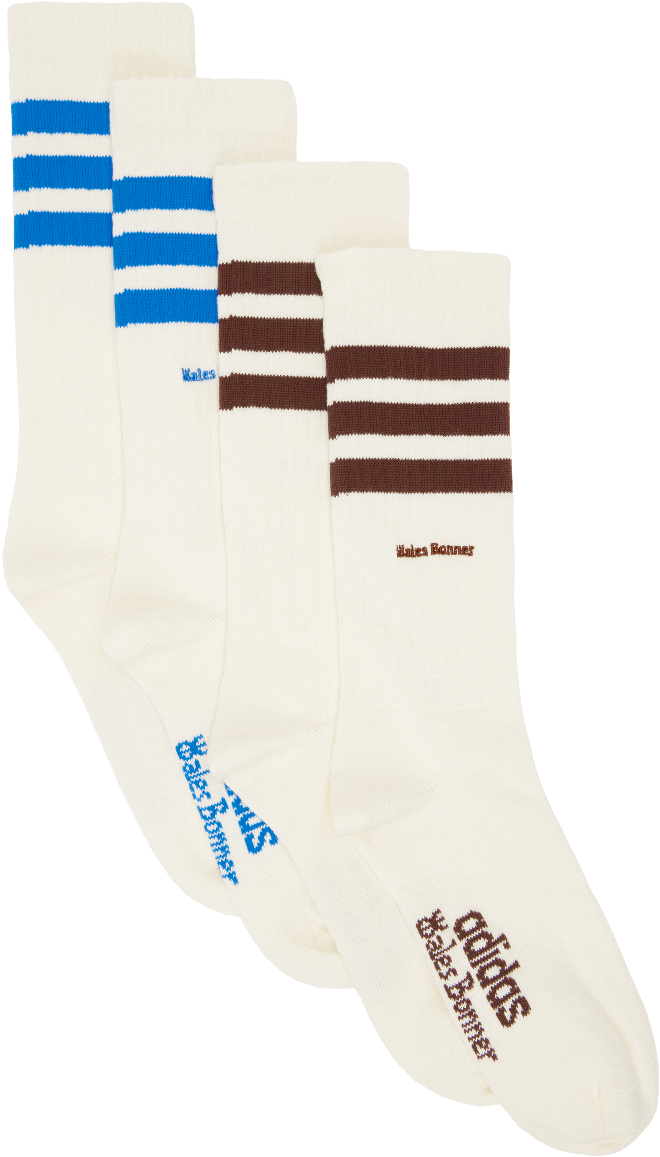 Two-Pack Off-White adidas Originals Edition Stripe Socks