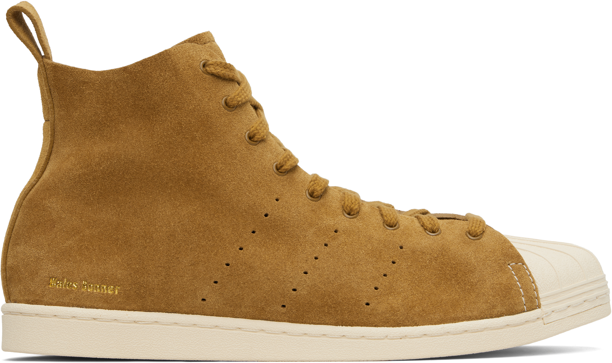 Wales Bonner: Brown adidas Originals Edition Superstar Hi