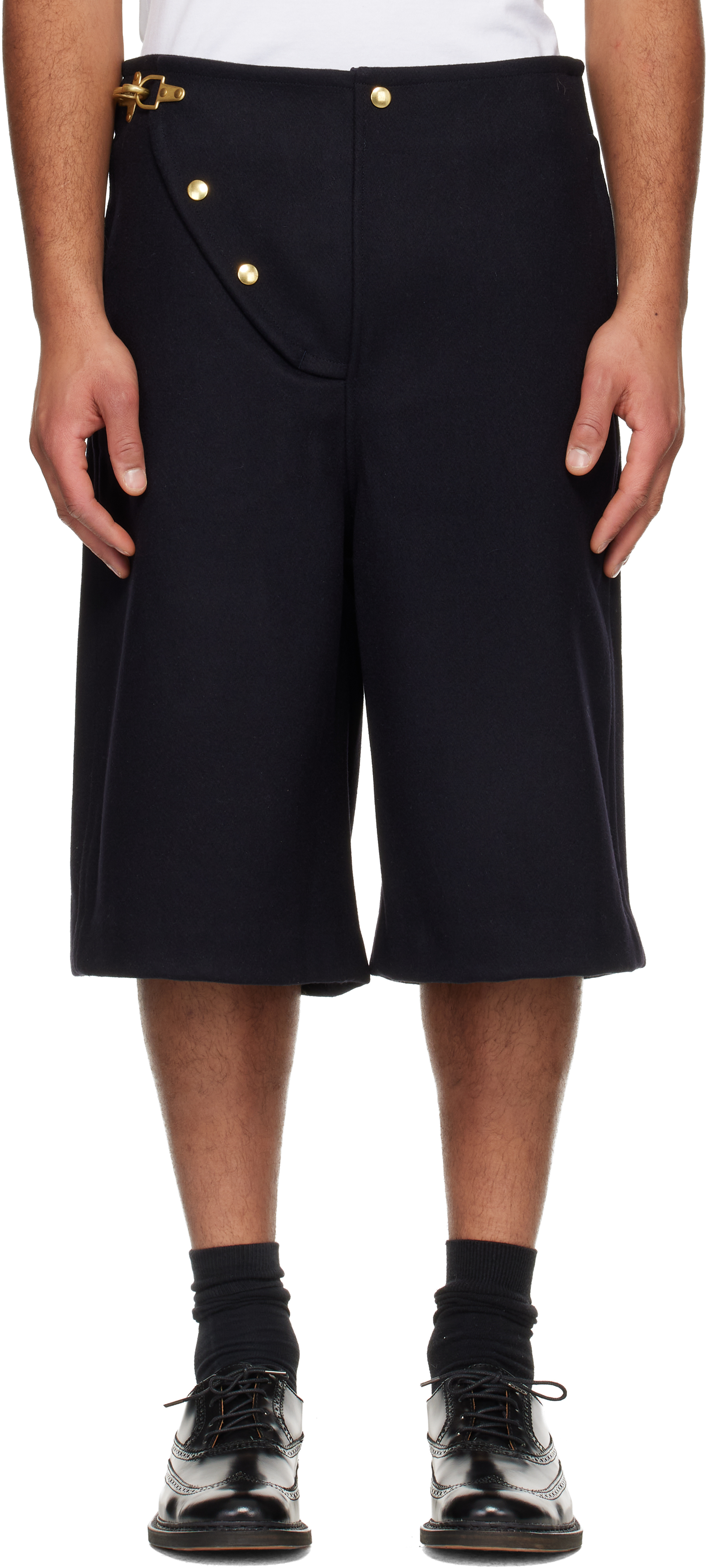 Wales Bonnerのネイビー 'The Parade' ショートパンツがセール中