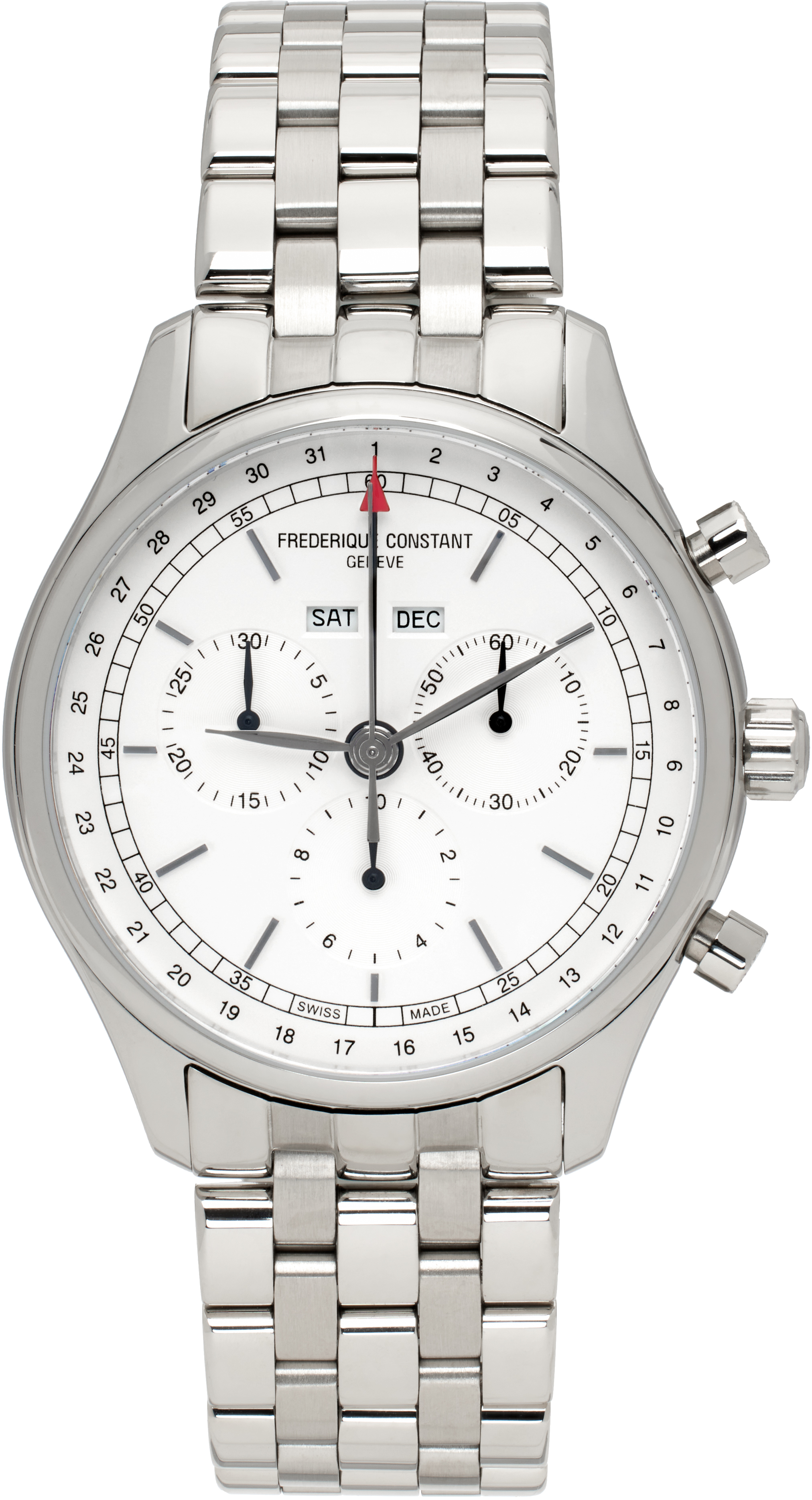 Frédérique Constant Silver Classics Quartz Chronograph Triple Calendar Watch