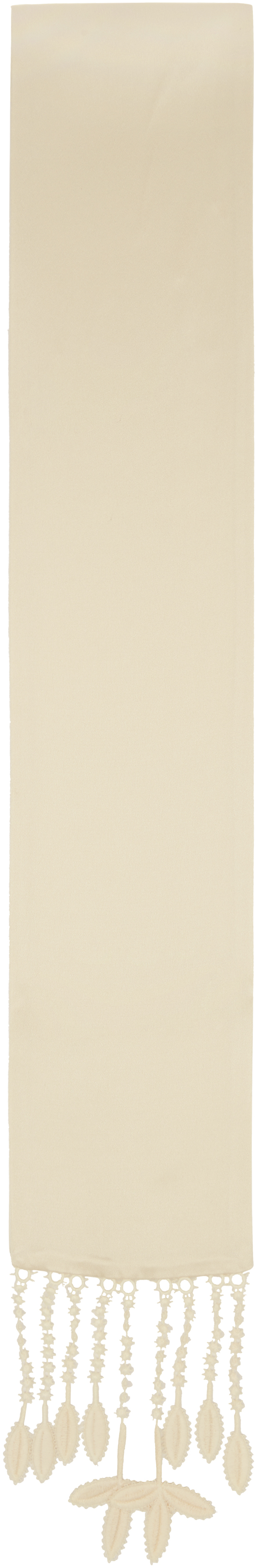 Totême Off-white Guipure Lace Tuxedo Scarf