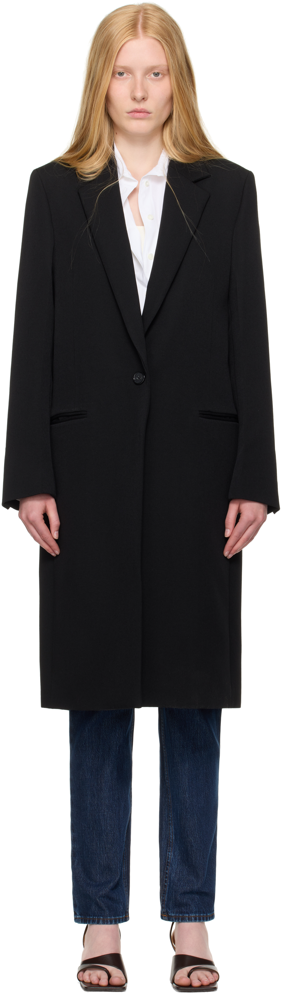 Black Classic Tailored Coat