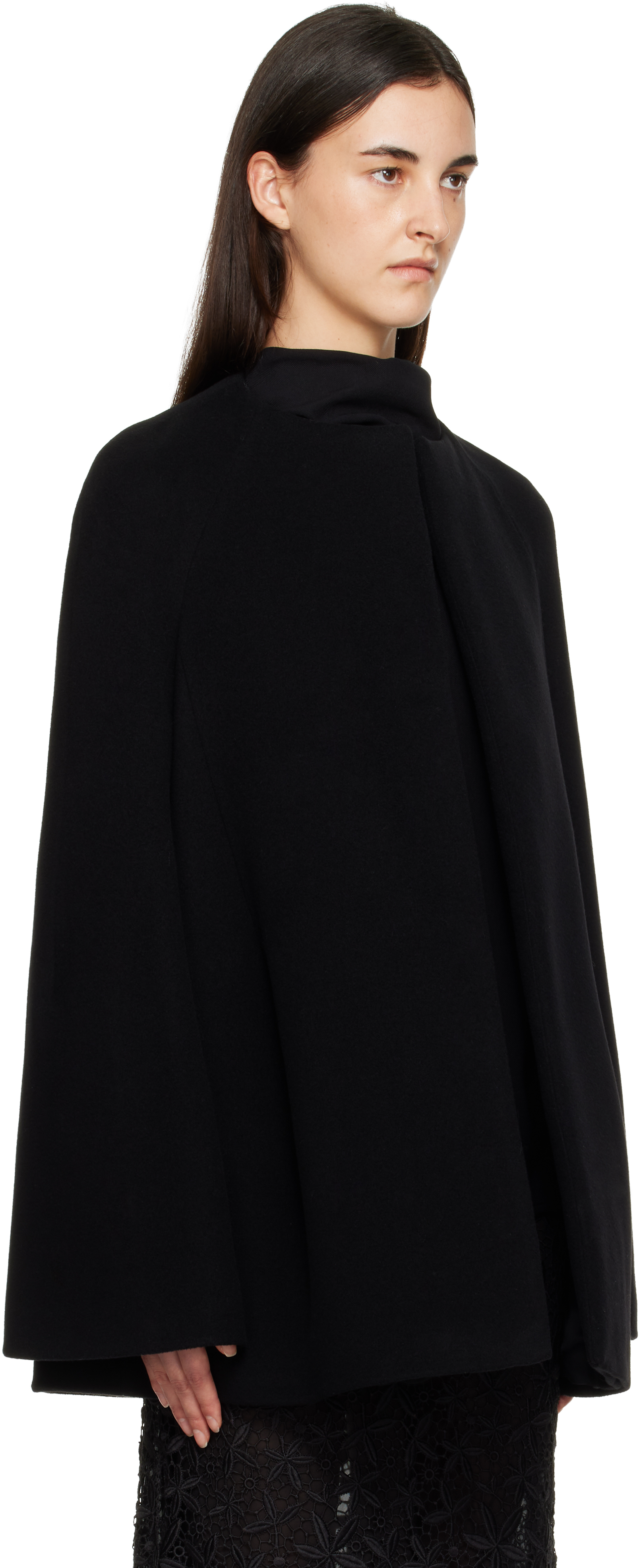 Totême Black Bell-sleeve Jacket In Black