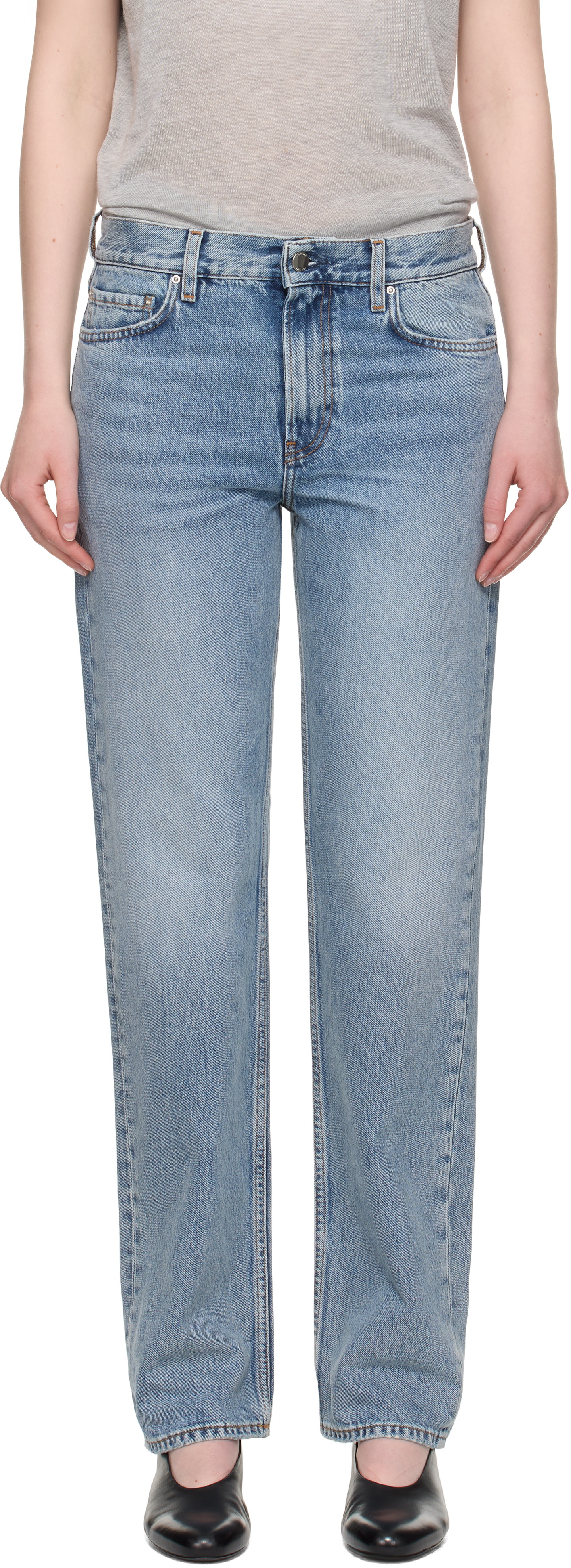 Totême Blue Low Straight Jeans