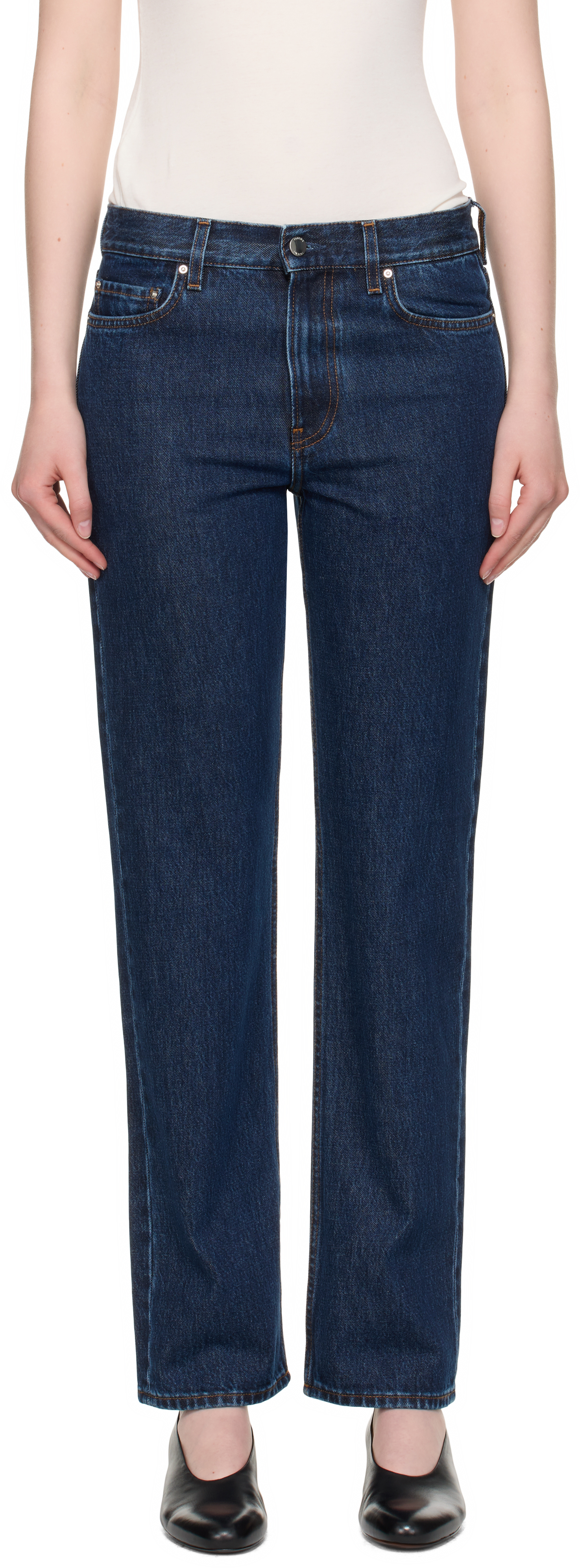 Totême Indigo Low Straight Jeans