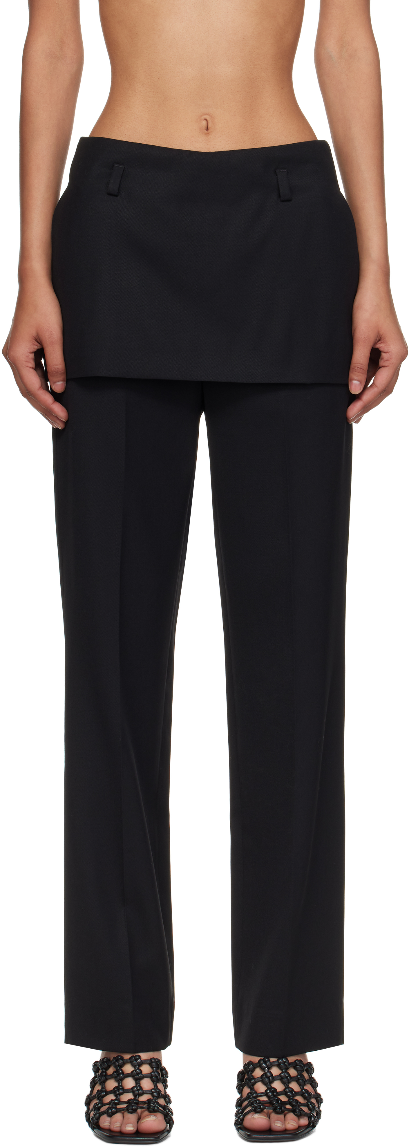 Black Skirt Trousers