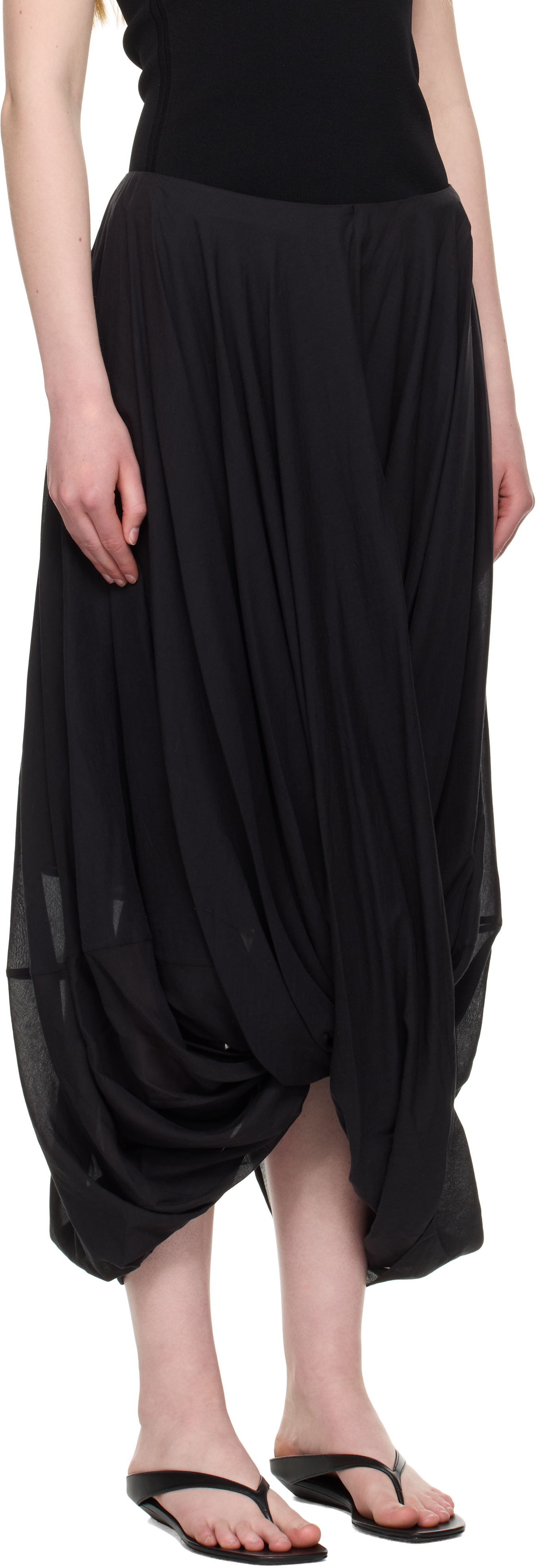 Totême Cocoon Skirt In Black