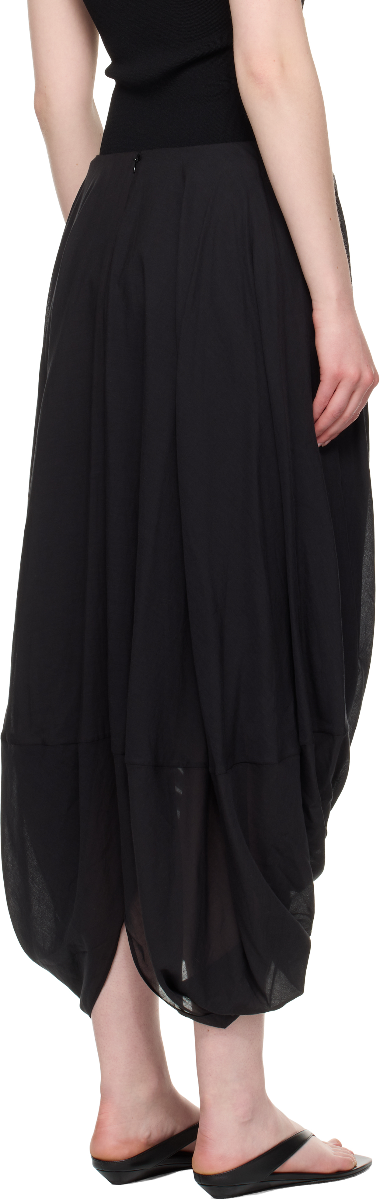 Totême Cocoon Skirt In Black