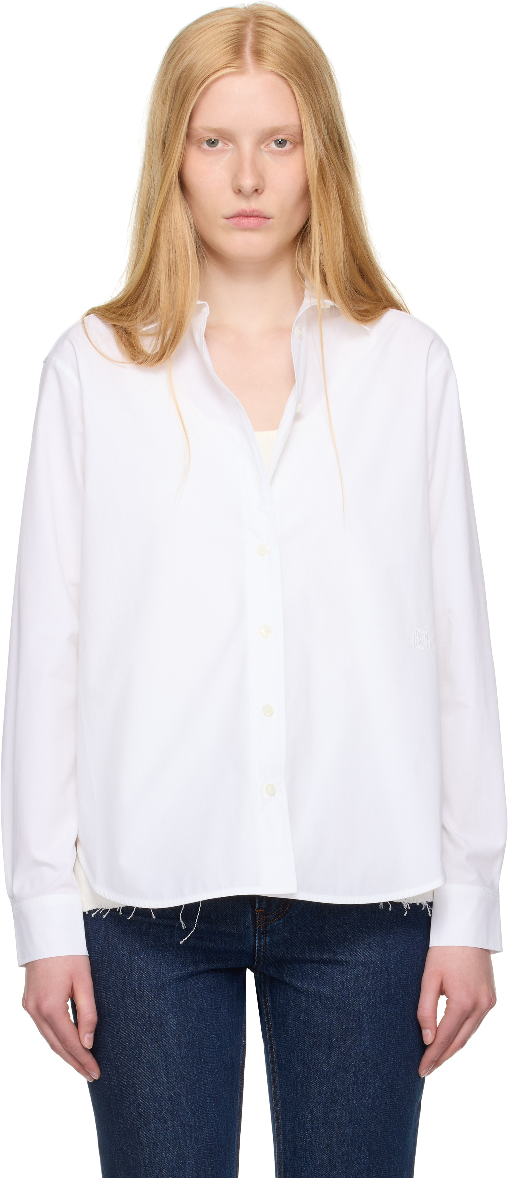 White Signature Cotton Shirt