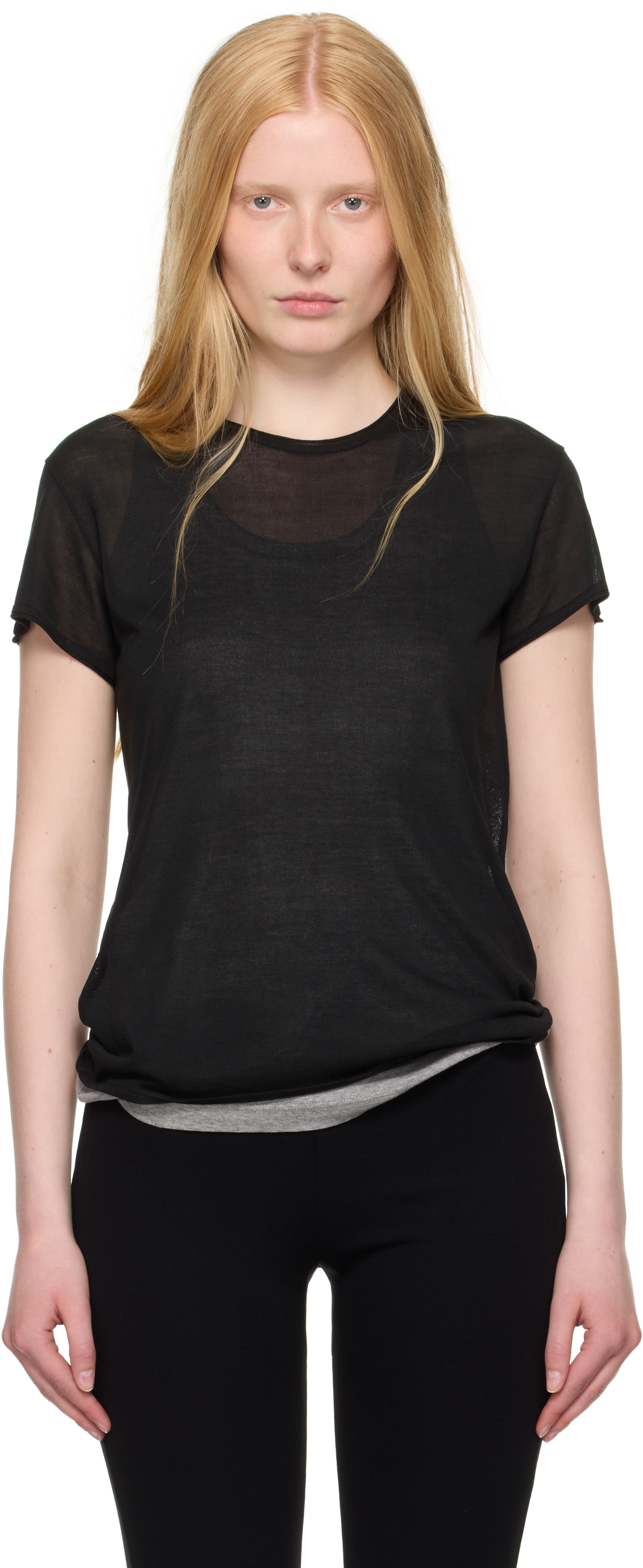Black Silk T-shirt