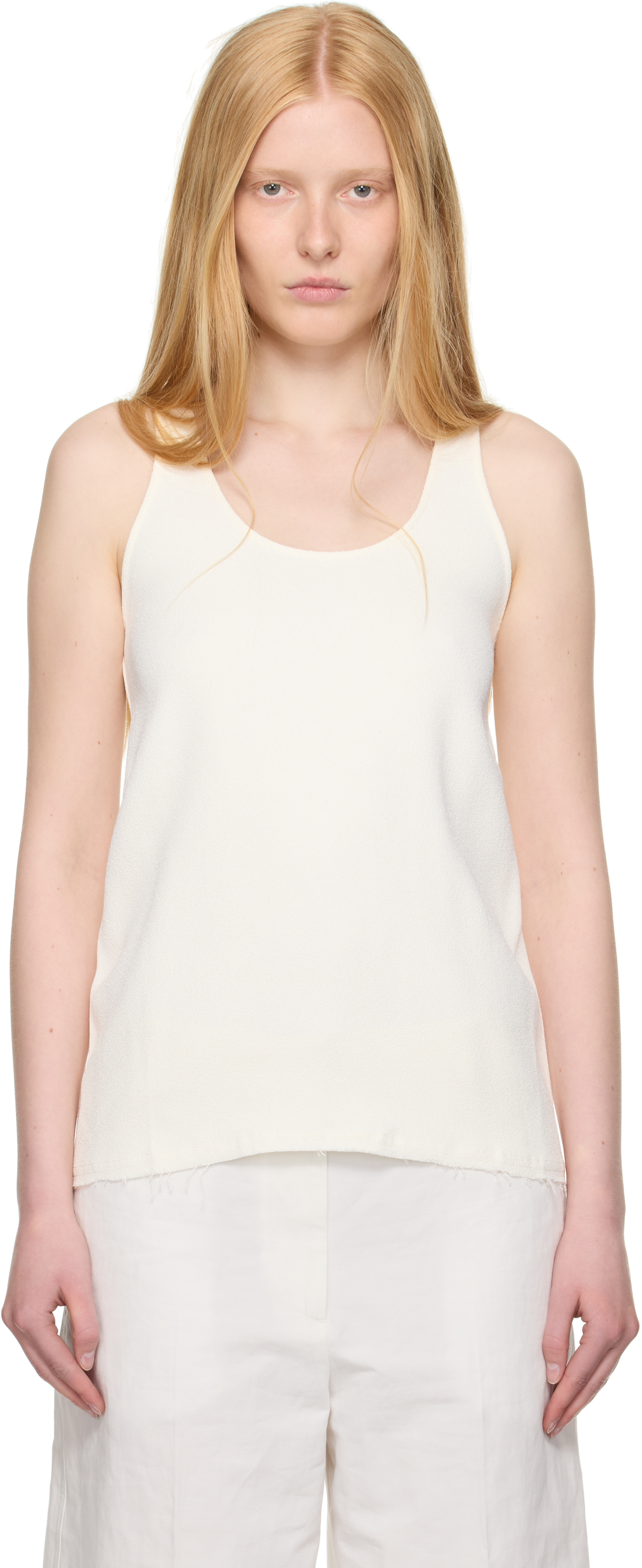 Black Sablé Tank Top