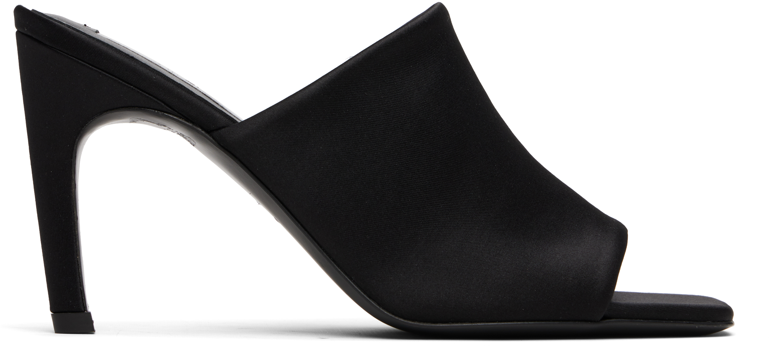 Black Bandeau Mules