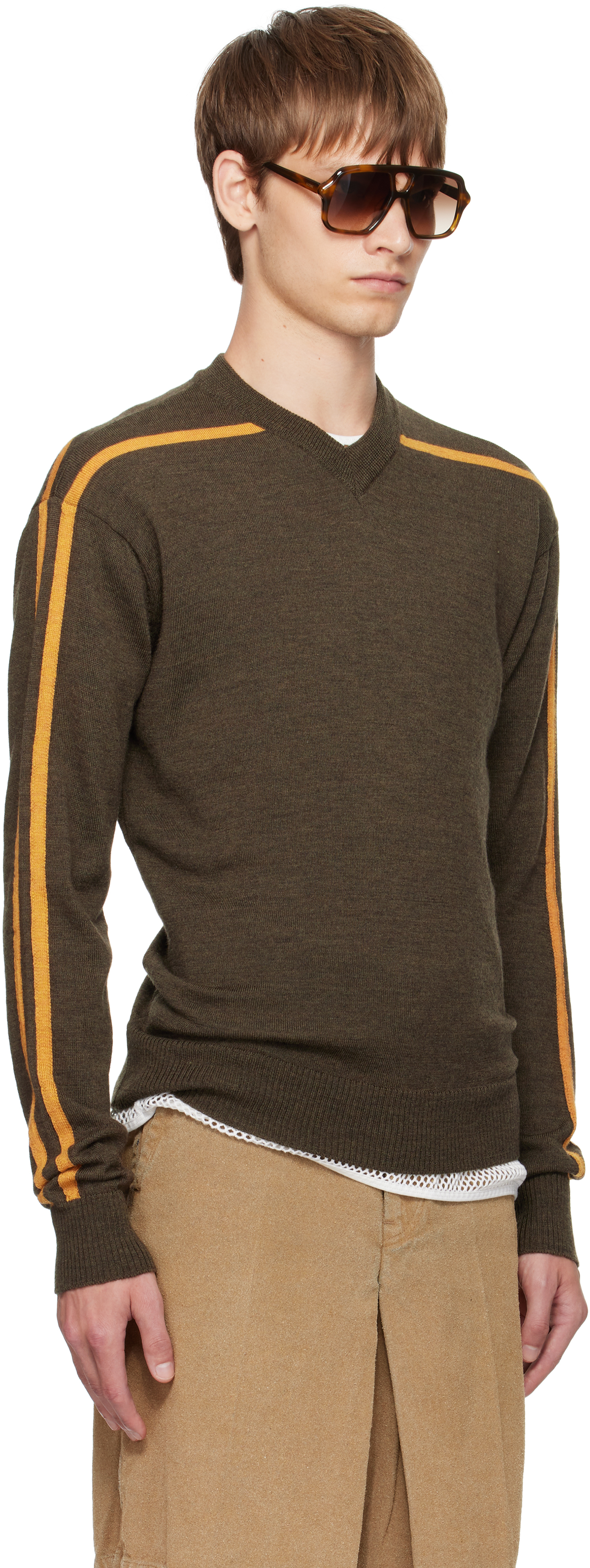 Gimaguas Brown Sport Sweater In Brown