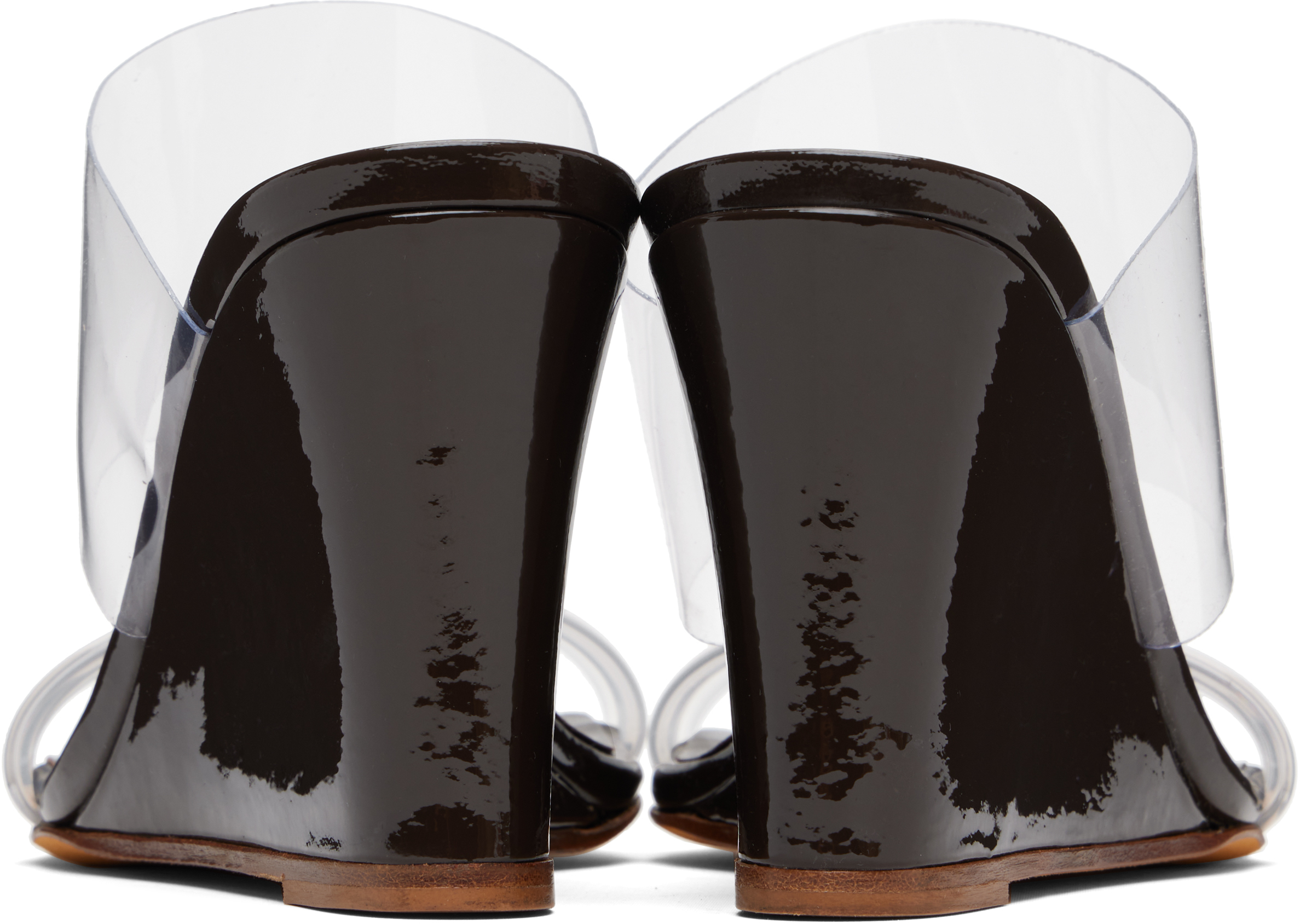Maryam Nassir Zadeh Ssense Exclusive Brown Olympia Wedge Heeled Sandals In Multi