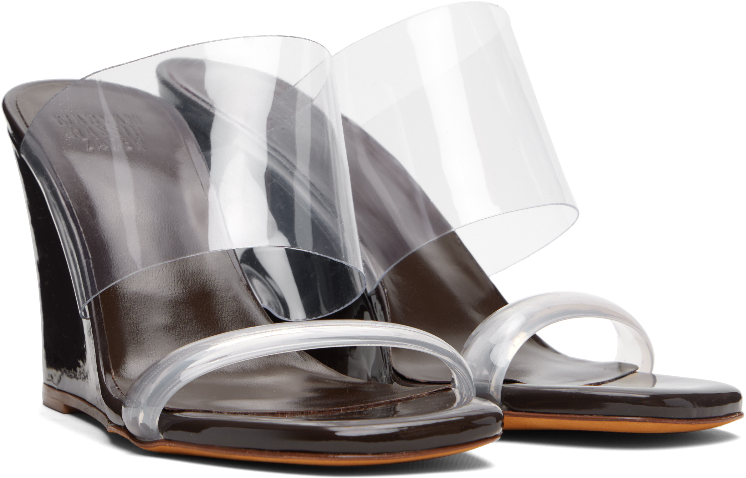 Maryam Nassir Zadeh Ssense Exclusive Brown Olympia Wedge Heeled Sandals In Multi