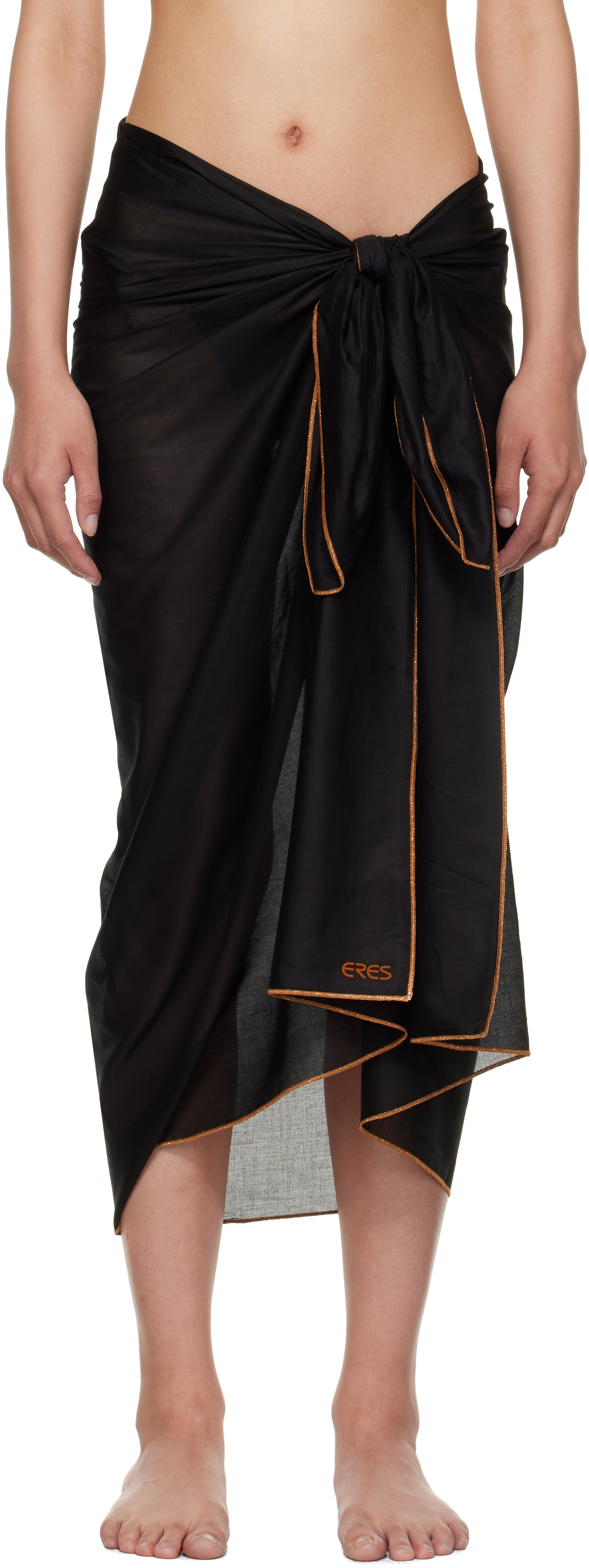 Black Cabine Lurex Cover-up