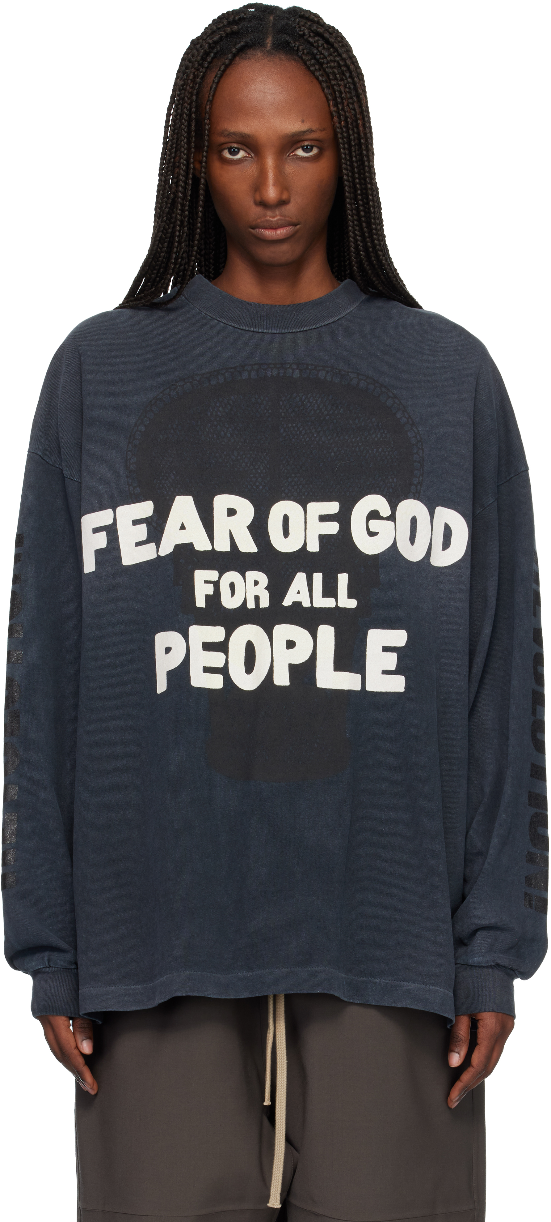 トップス Fear of God Relaxed LS Tee / Black / S Fear of Godのブラック 'Future' リラックス 長袖Tシャツがセール中