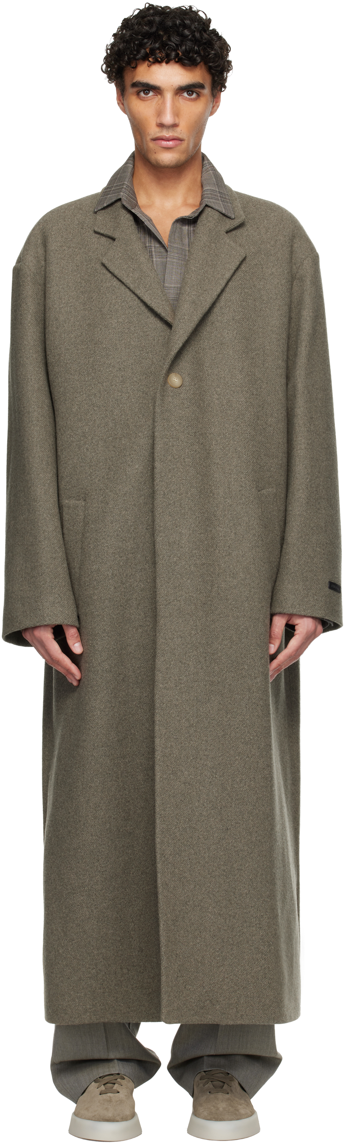 Taupe Relaxed Coat by Fear of God on Sale