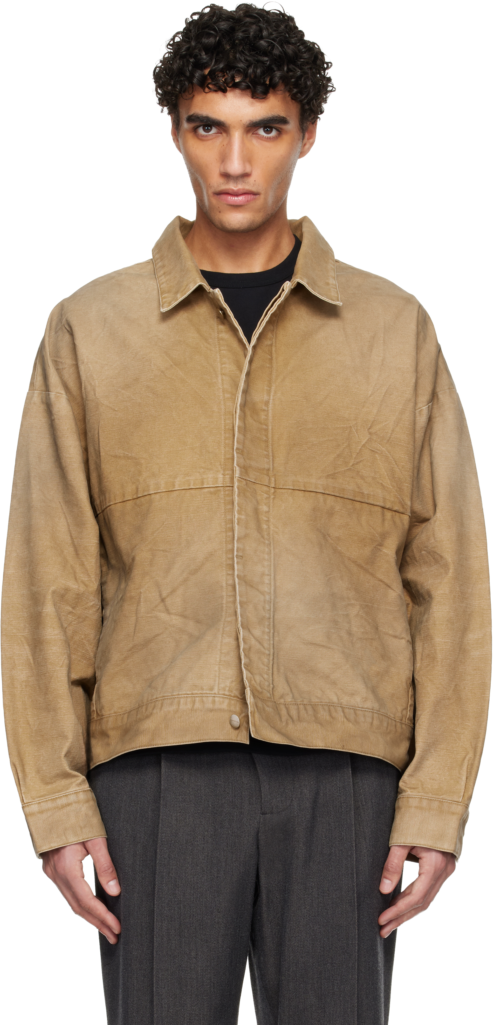 Fear of God Tan Canvas Utility Jacket