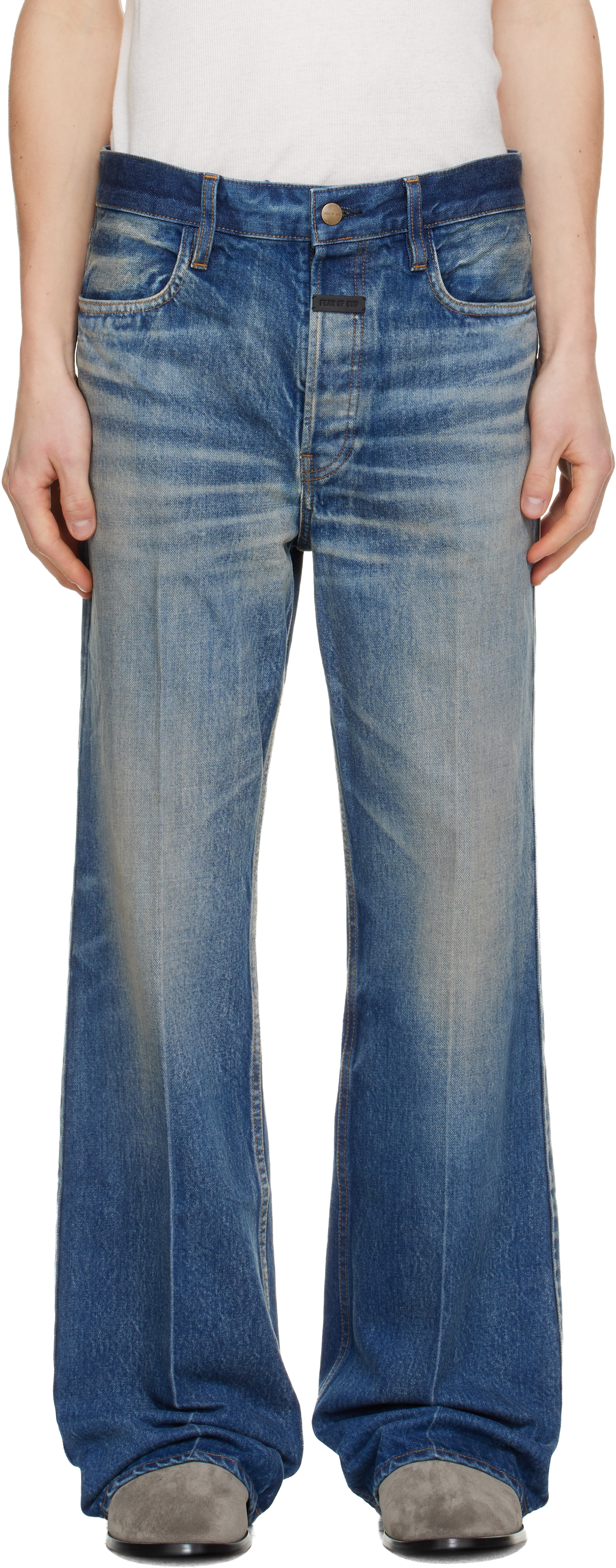 Fear of God: Blue 70s Jeans | SSENSE