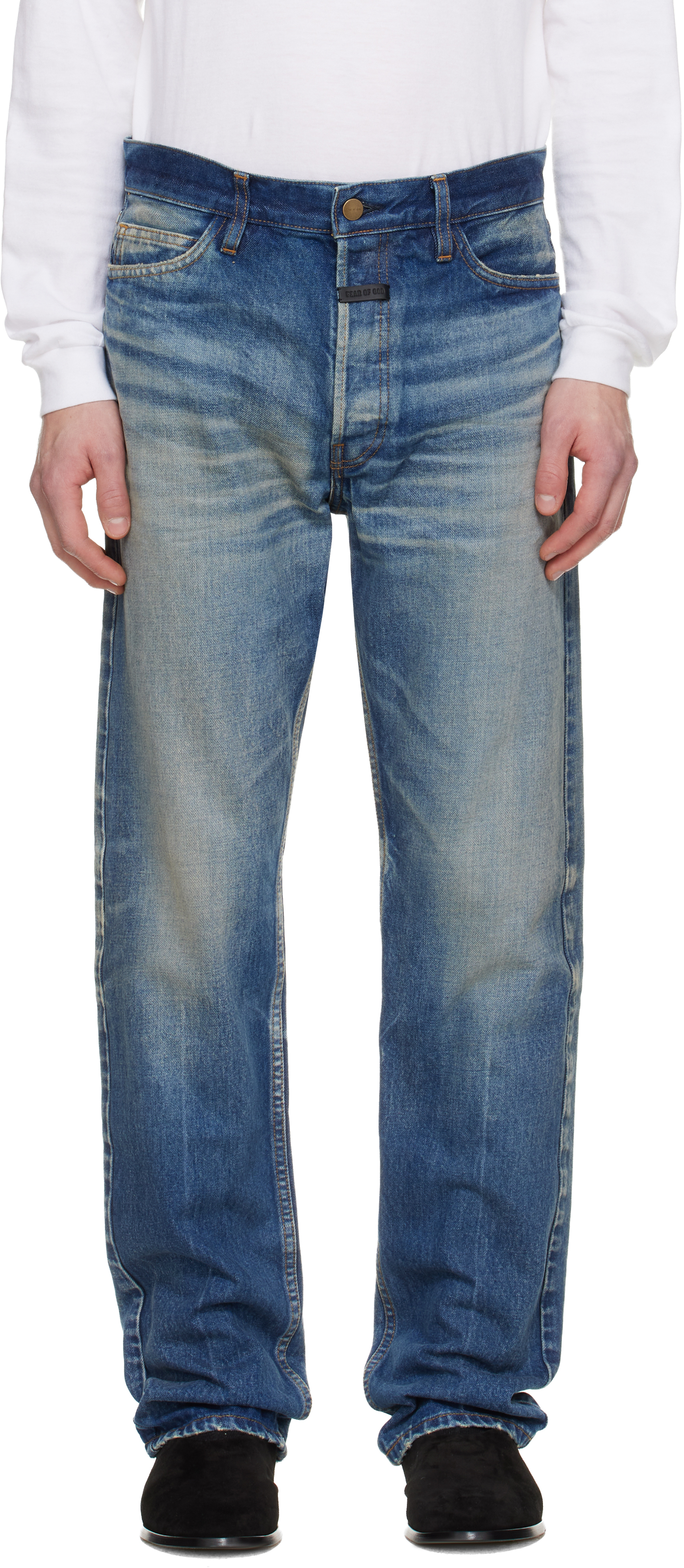 Fear of God Blue Classic 5 Pocket Jeans