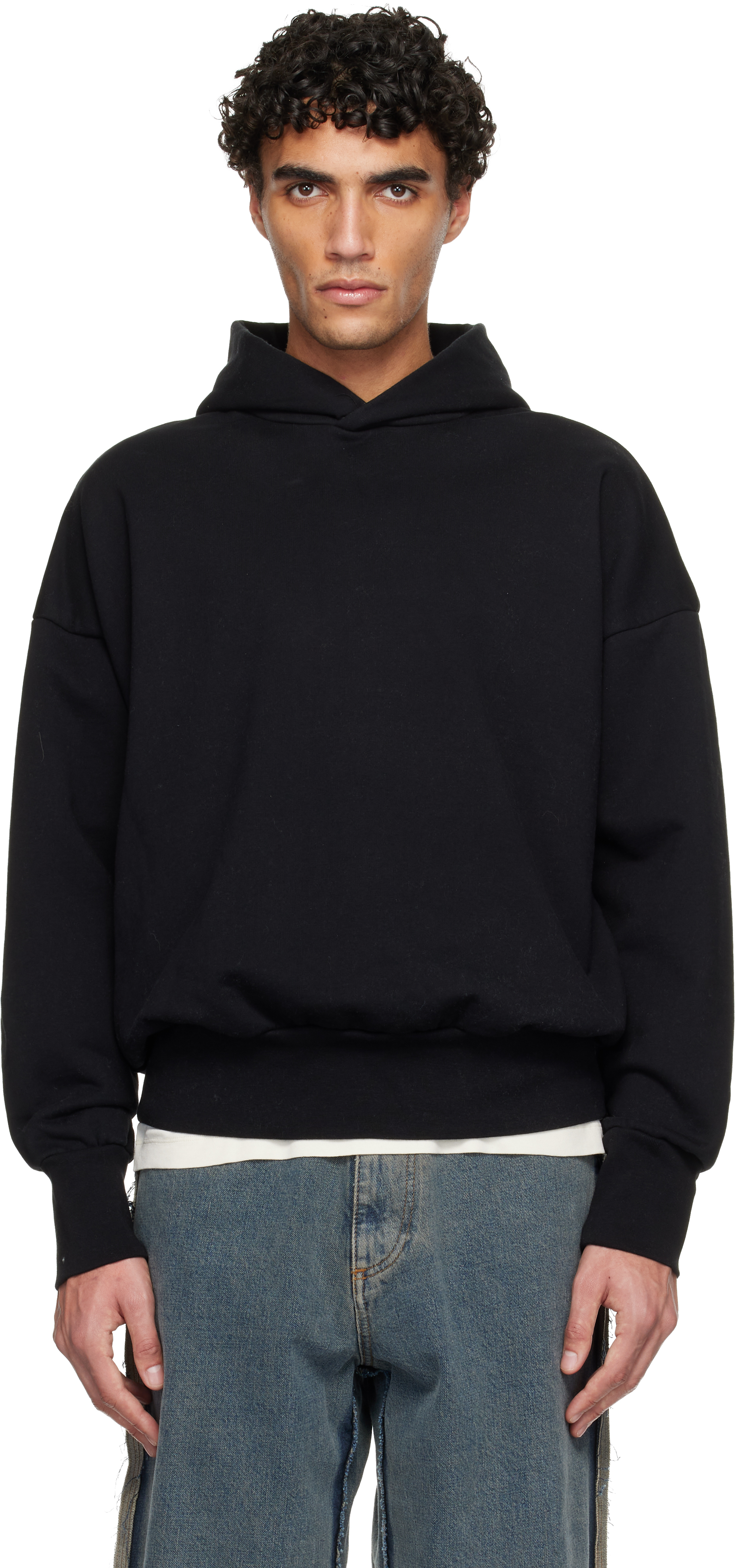 Black French Terry Hoodie by Fear of God on Sale