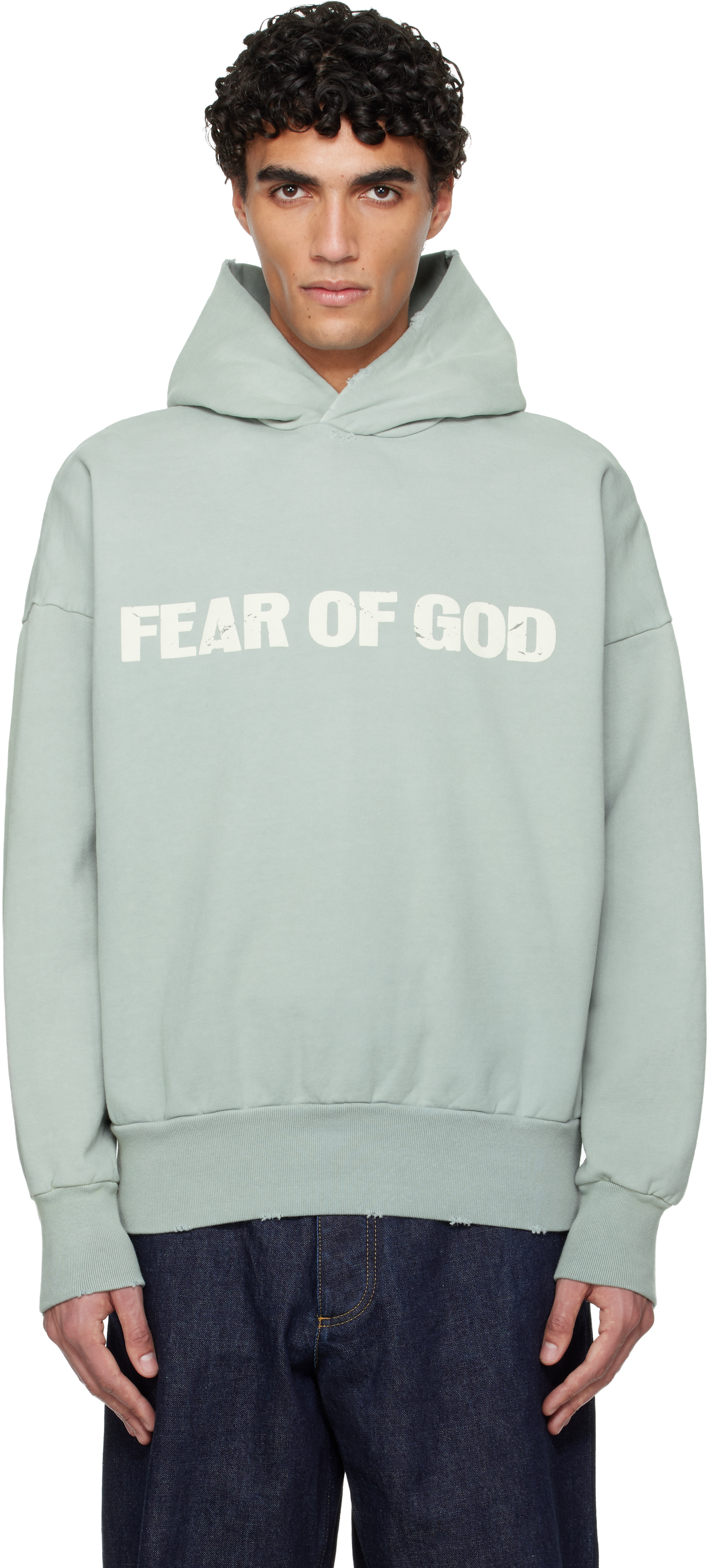 fear of god hoodie パーカー Blue 'Heaven' Hoodie by Fear of God on Sale