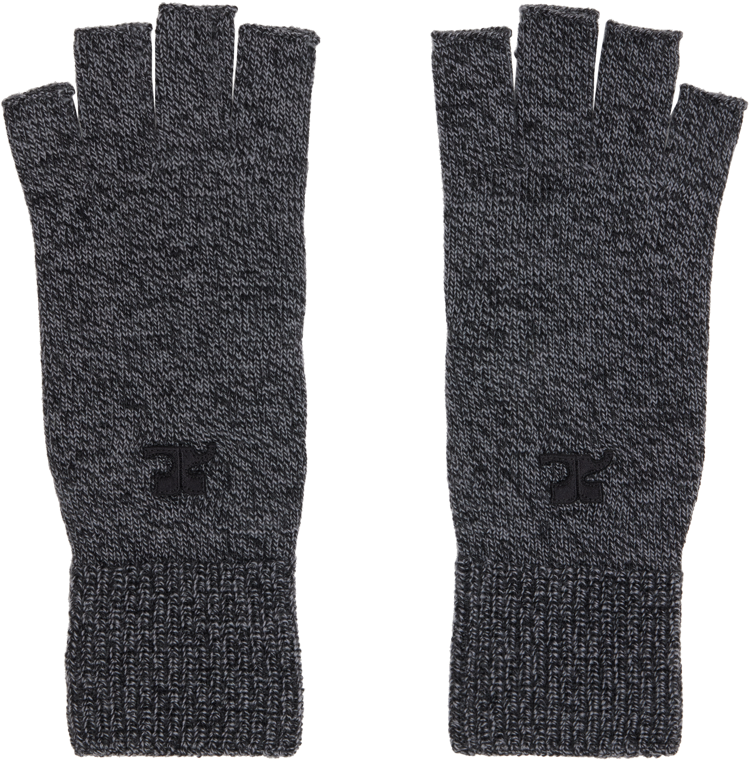 Courrèges Gray Ac Wool Gloves