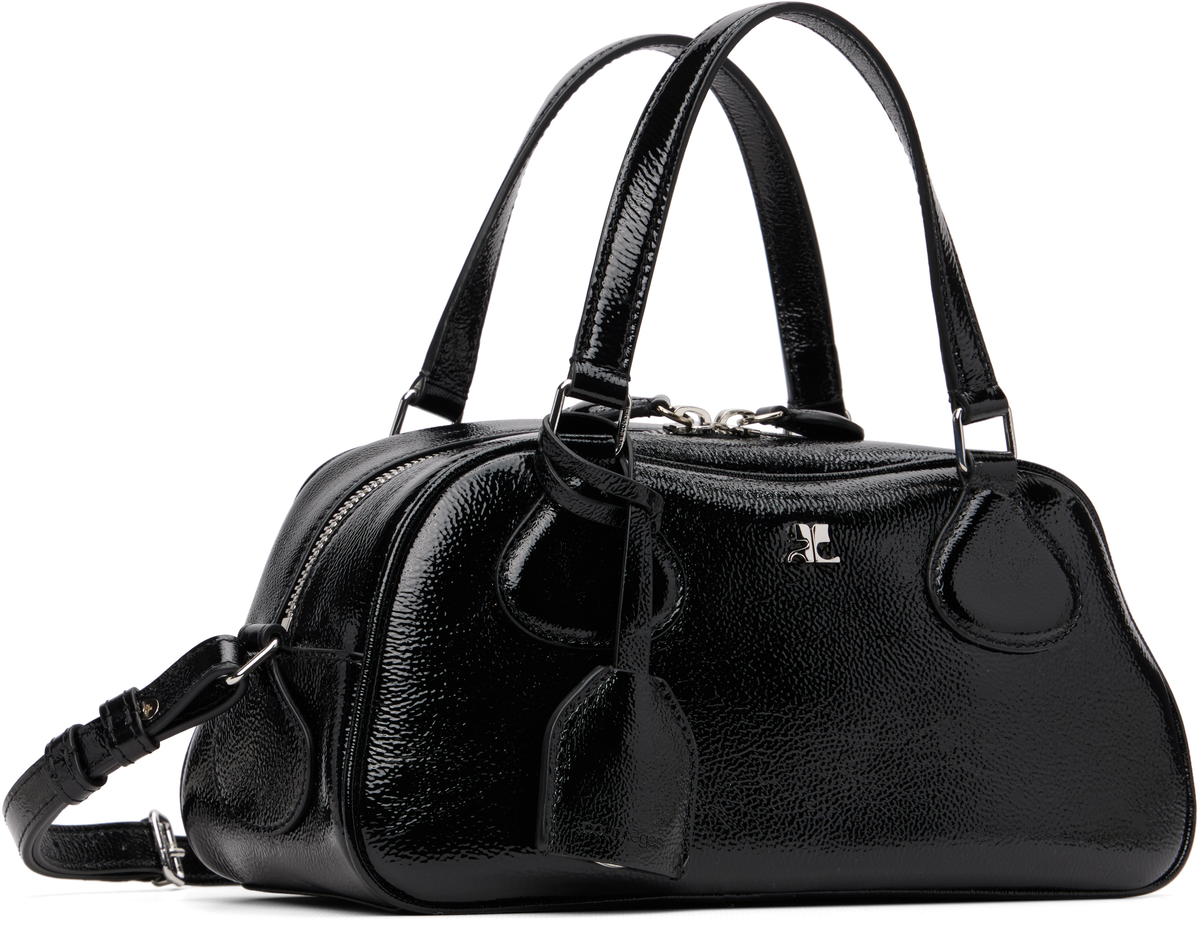 Courrèges Black Friday Bowling Naplack Bag In Black